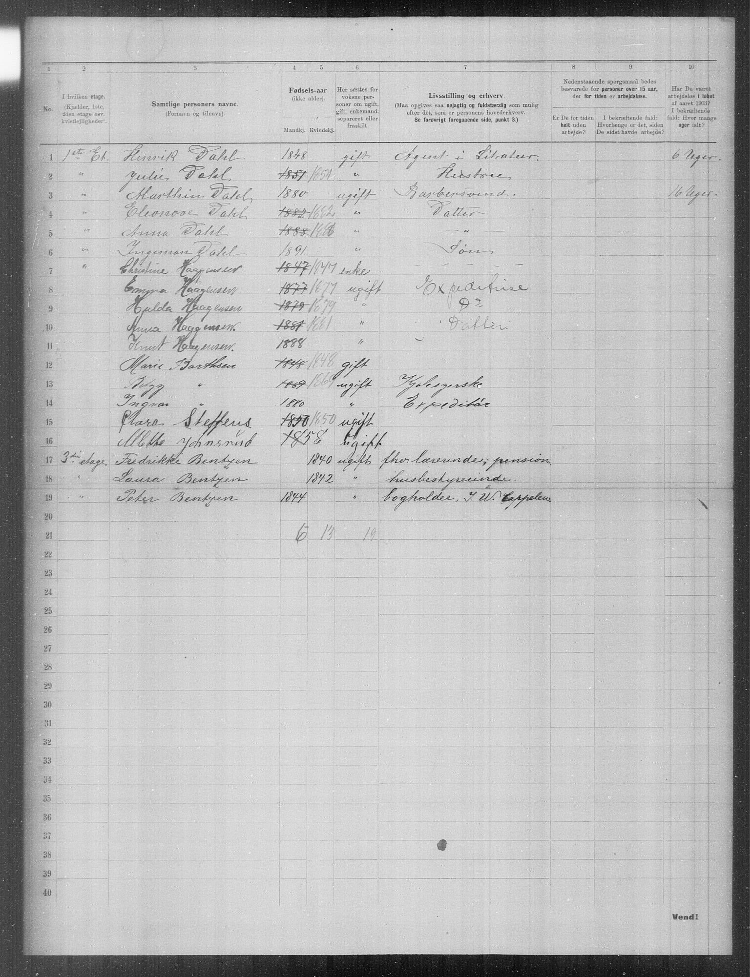 OBA, Municipal Census 1903 for Kristiania, 1903, p. 15434