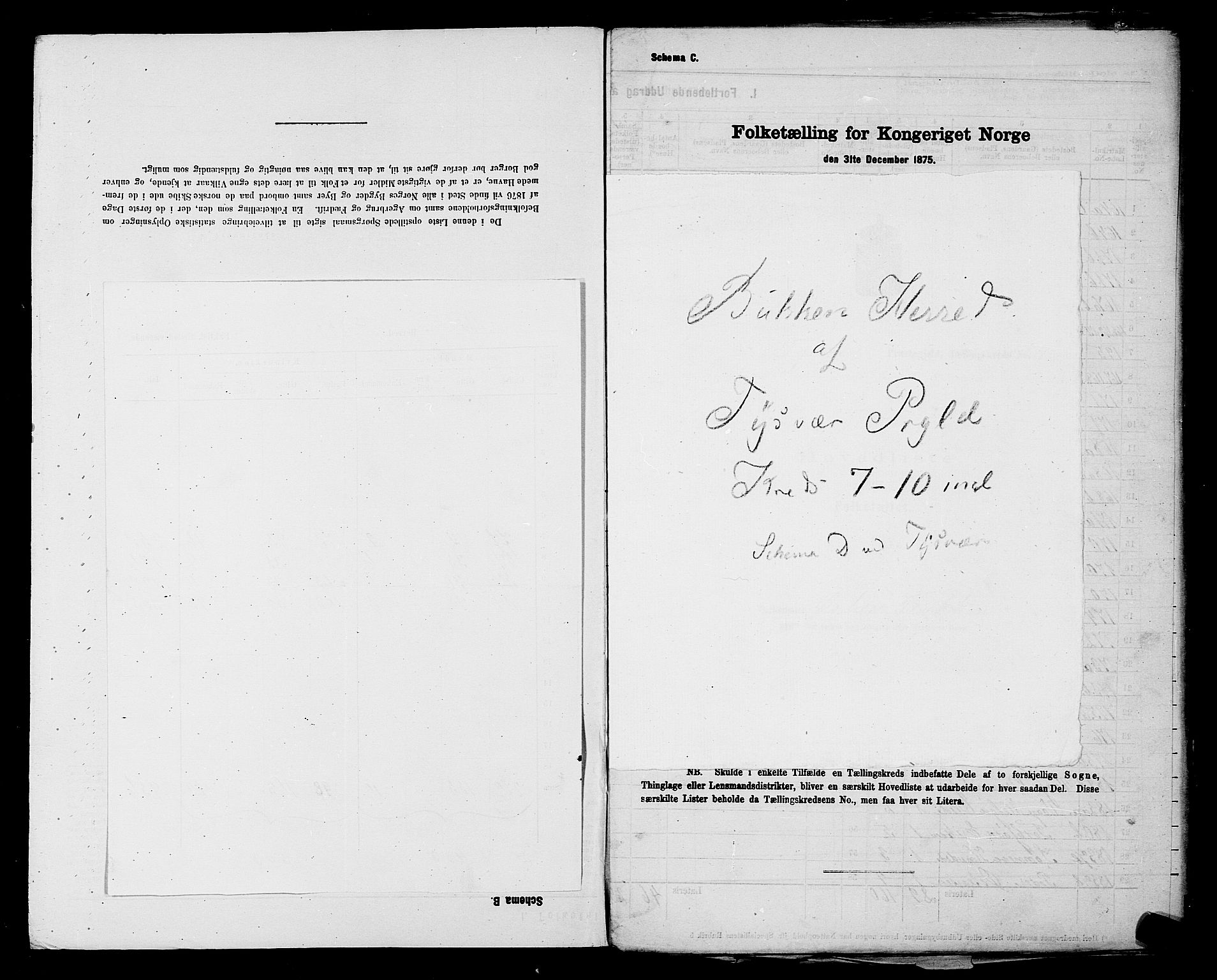 SAST, 1875 census for 1146P Tysvær, 1875, p. 36