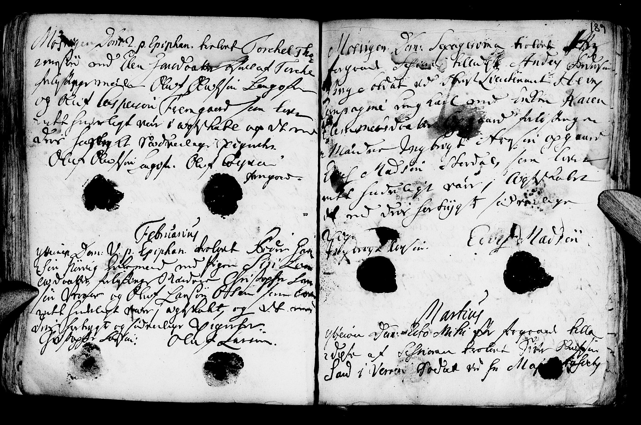 Ministerialprotokoller, klokkerbøker og fødselsregistre - Nord-Trøndelag, SAT/A-1458/722/L0215: Parish register (official) no. 722A02, 1718-1755, p. 189