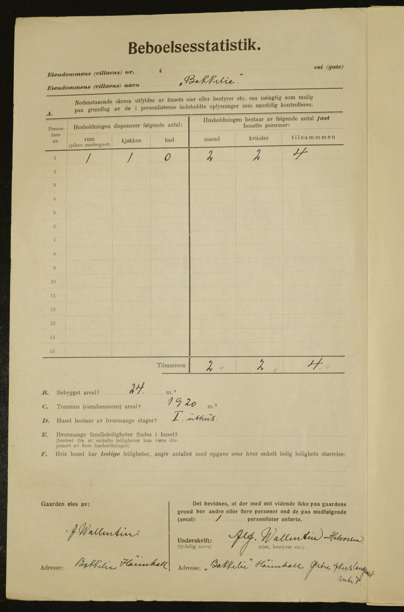 , Municipal Census 1923 for Aker, 1923, p. 27966