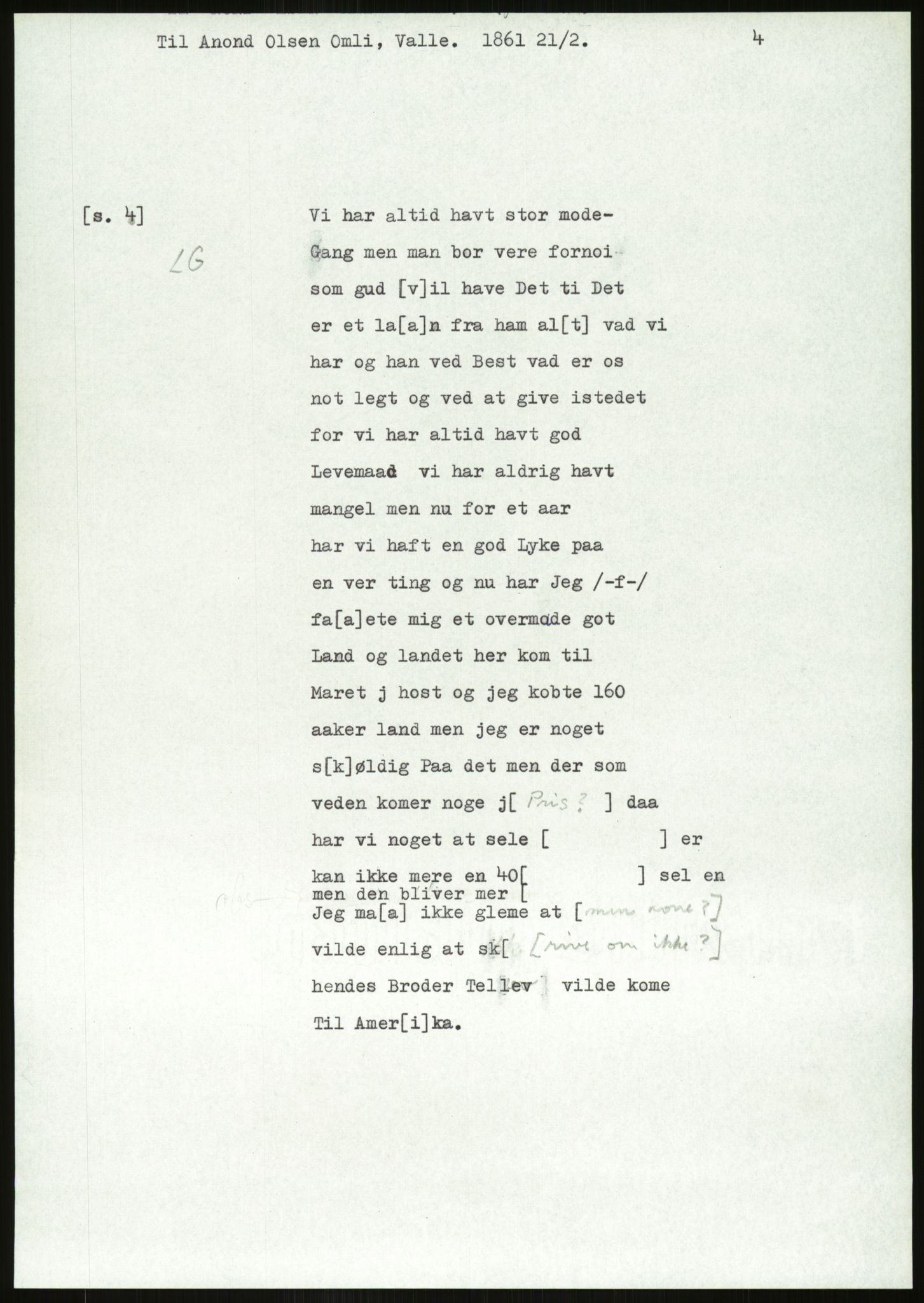 Samlinger til kildeutgivelse, Amerikabrevene, AV/RA-EA-4057/F/L0026: Innlån fra Aust-Agder: Aust-Agder-Arkivet - Erickson, 1838-1914, p. 587