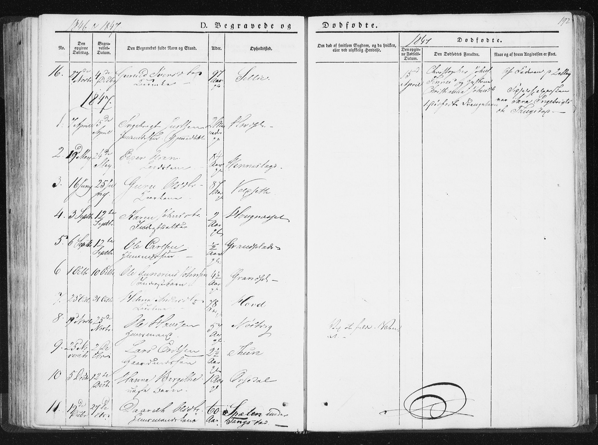 Ministerialprotokoller, klokkerbøker og fødselsregistre - Nord-Trøndelag, SAT/A-1458/744/L0418: Parish register (official) no. 744A02, 1843-1866, p. 192