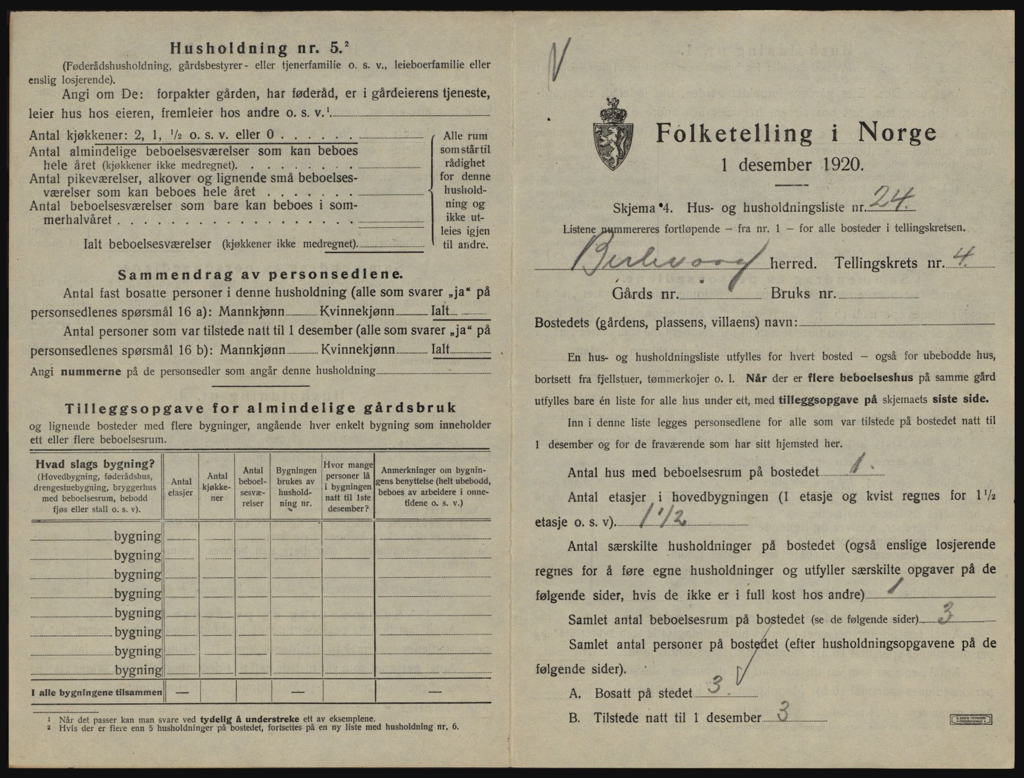 SATØ, 1920 census for Berlevåg, 1920, p. 413