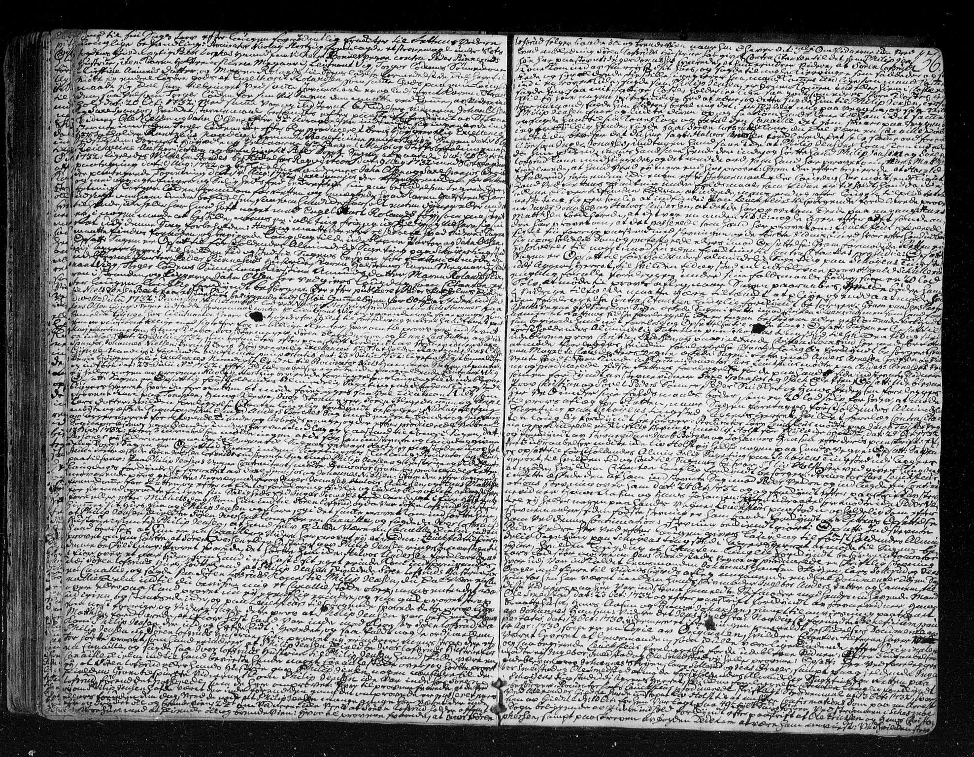 Aker sorenskriveri, SAO/A-10895/F/Fb/L0035: Tingbok, 1729-1733, p. 135b-136a