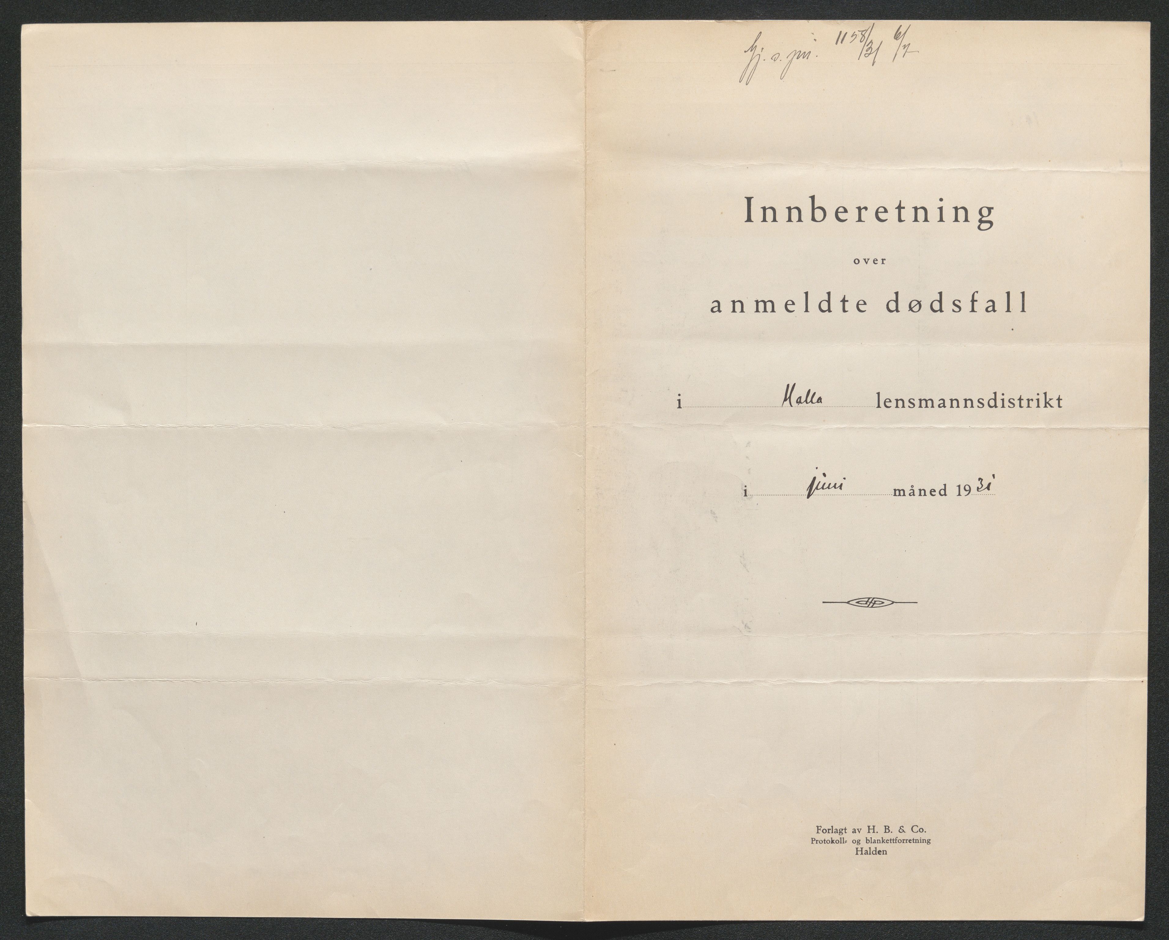 Nedre Telemark sorenskriveri, SAKO/A-135/H/Ha/Hab/L0008: Dødsfallsfortegnelser
, 1931-1935, p. 18