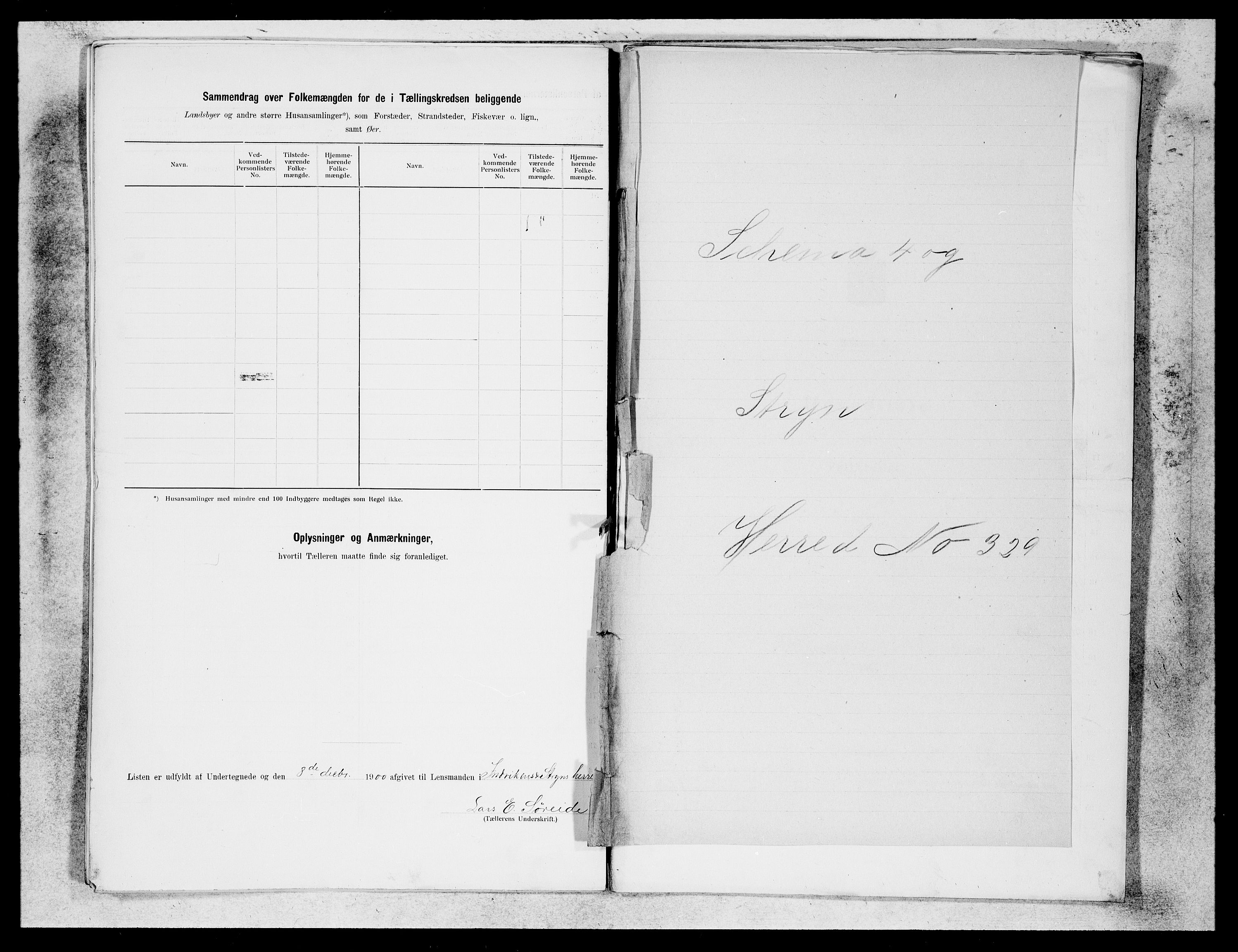 SAB, 1900 census for Innvik, 1900, p. 23