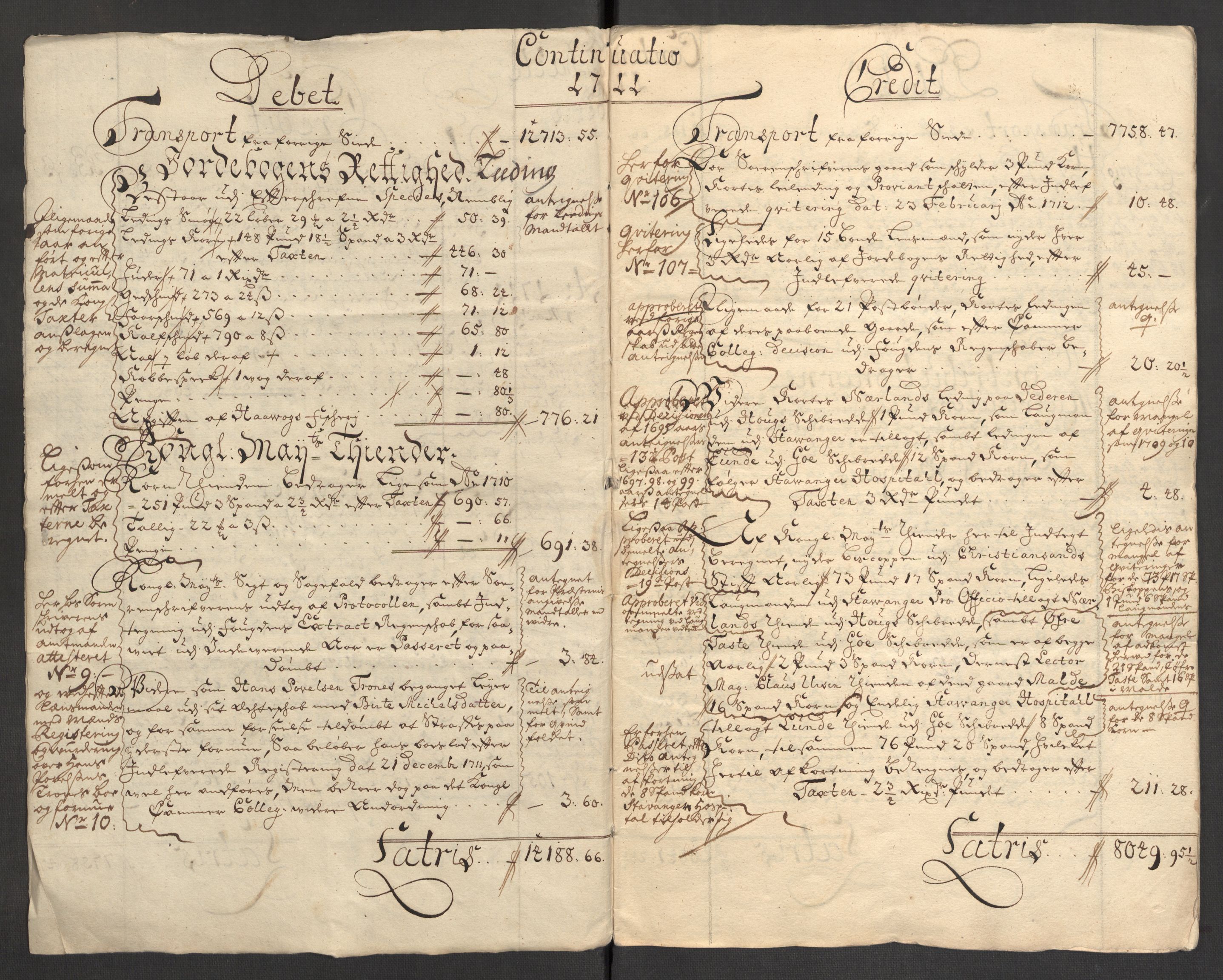 Rentekammeret inntil 1814, Reviderte regnskaper, Fogderegnskap, AV/RA-EA-4092/R46/L2735: Fogderegnskap Jæren og Dalane, 1711, p. 5