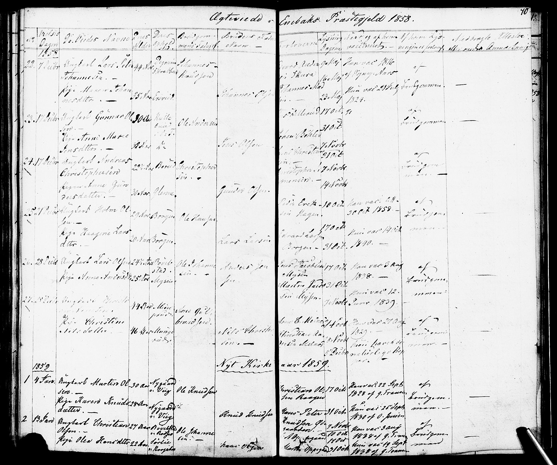 Enebakk prestekontor Kirkebøker, SAO/A-10171c/F/Fa/L0012: Parish register (official) no. I 12, 1832-1882, p. 70