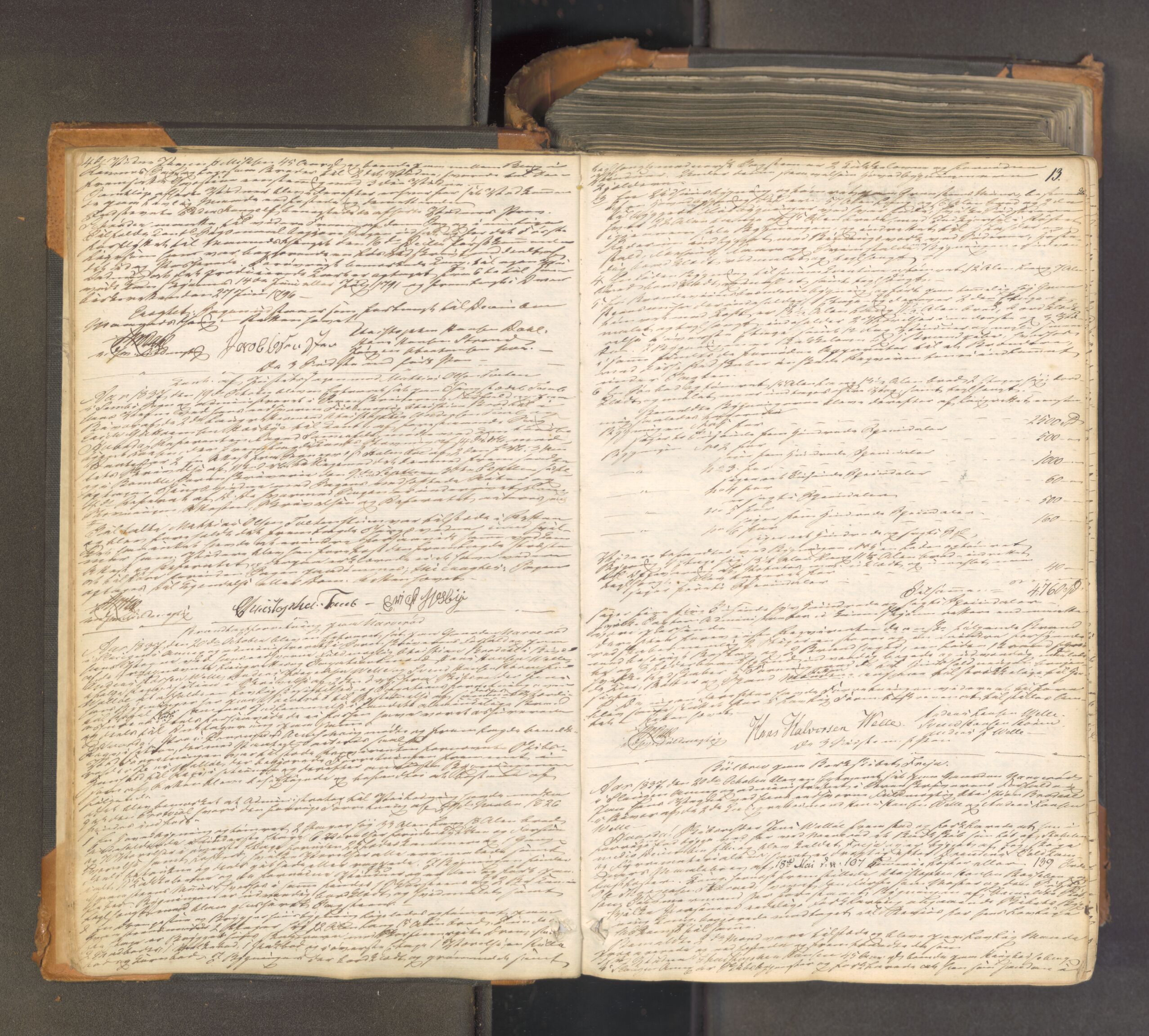 Søndre Jarlsberg sorenskriveri, AV/SAKO-A-129/F/Fa/L0033: Tingbok, 1837-1845, p. 12b-13a