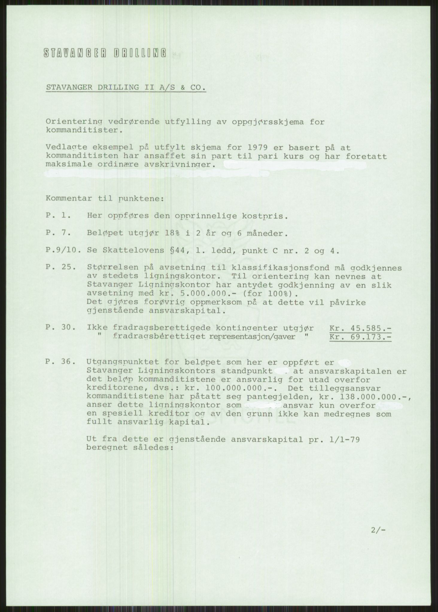 Pa 1503 - Stavanger Drilling AS, AV/SAST-A-101906/A/Ac/L0002: Årsberetninger, 1979-1982, p. 28