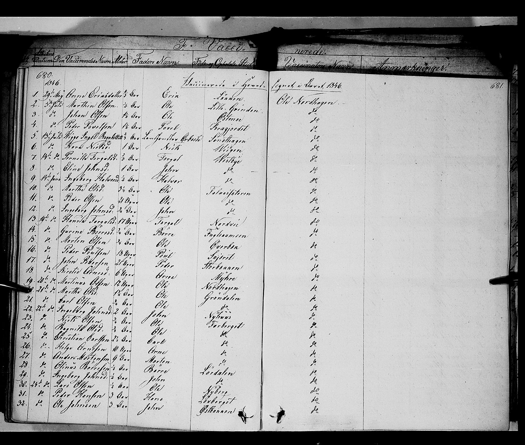 Trysil prestekontor, SAH/PREST-046/H/Ha/Haa/L0004: Parish register (official) no. 4 /1, 1842-1850, p. 680-681