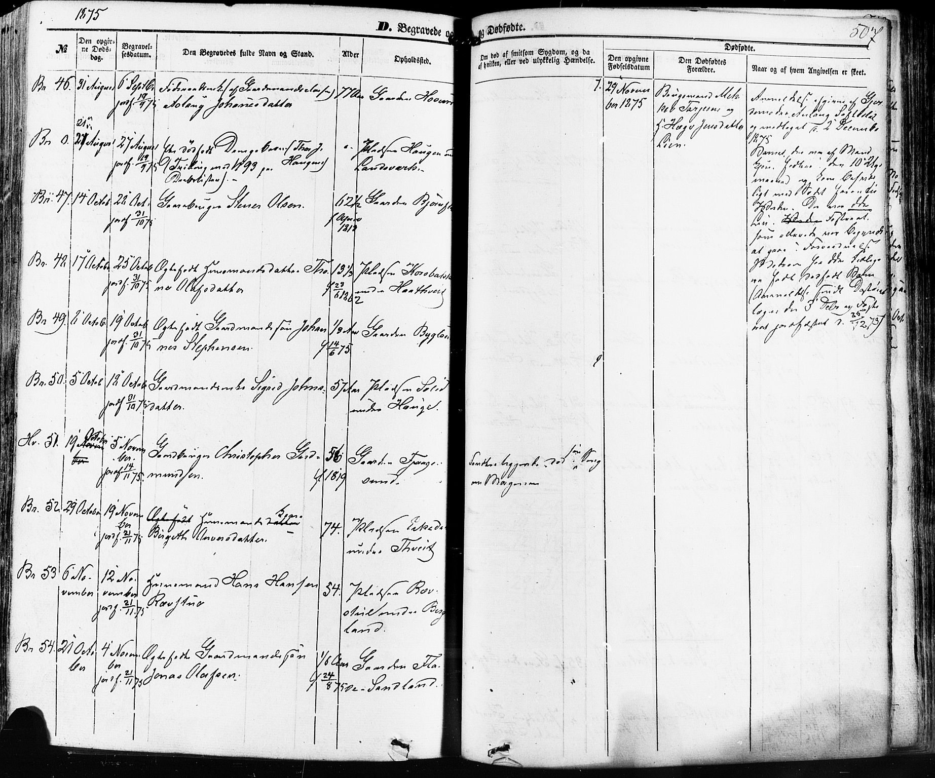 Kviteseid kirkebøker, SAKO/A-276/F/Fa/L0007: Parish register (official) no. I 7, 1859-1881, p. 507