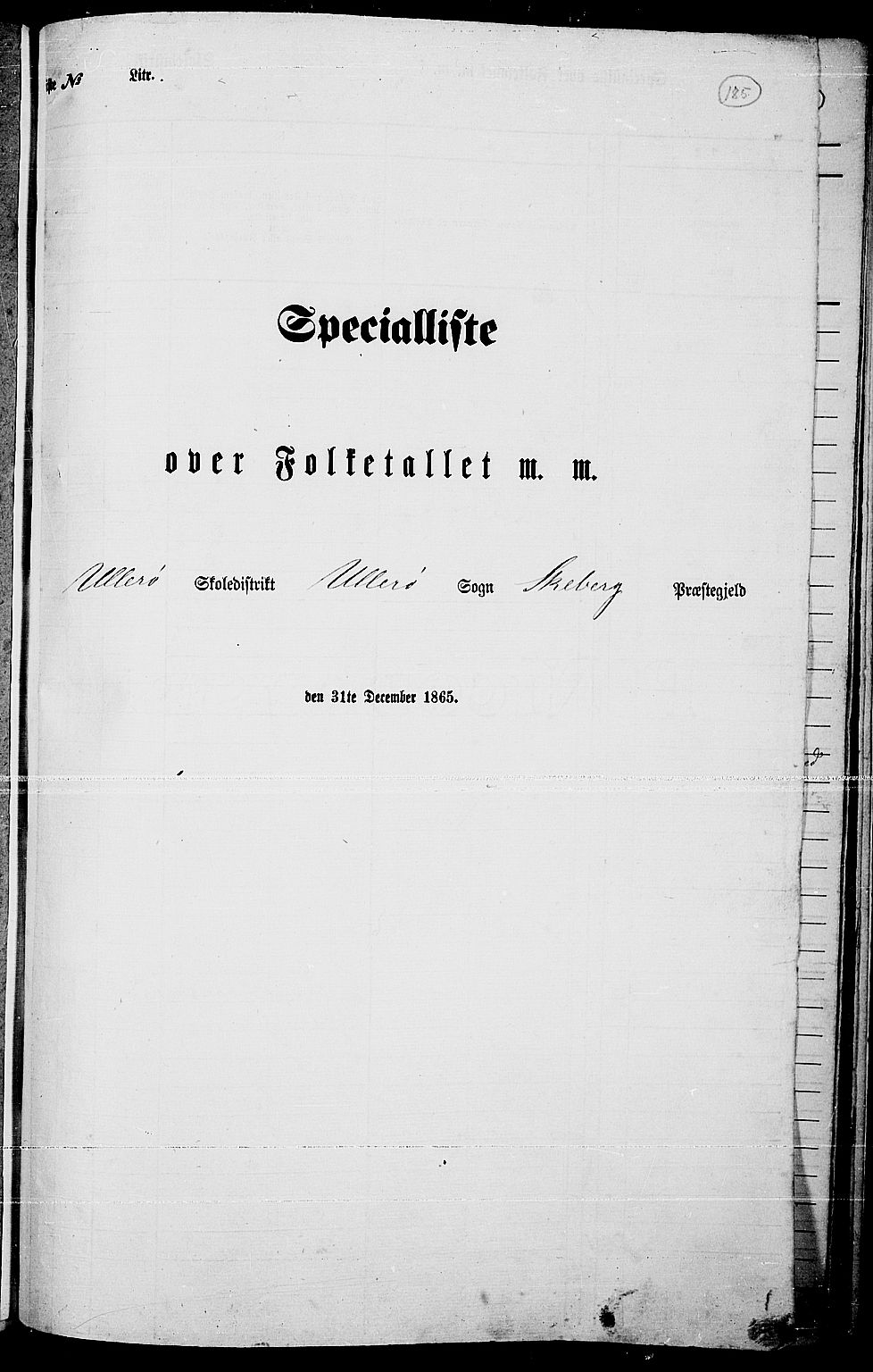 RA, 1865 census for Skjeberg, 1865, p. 168