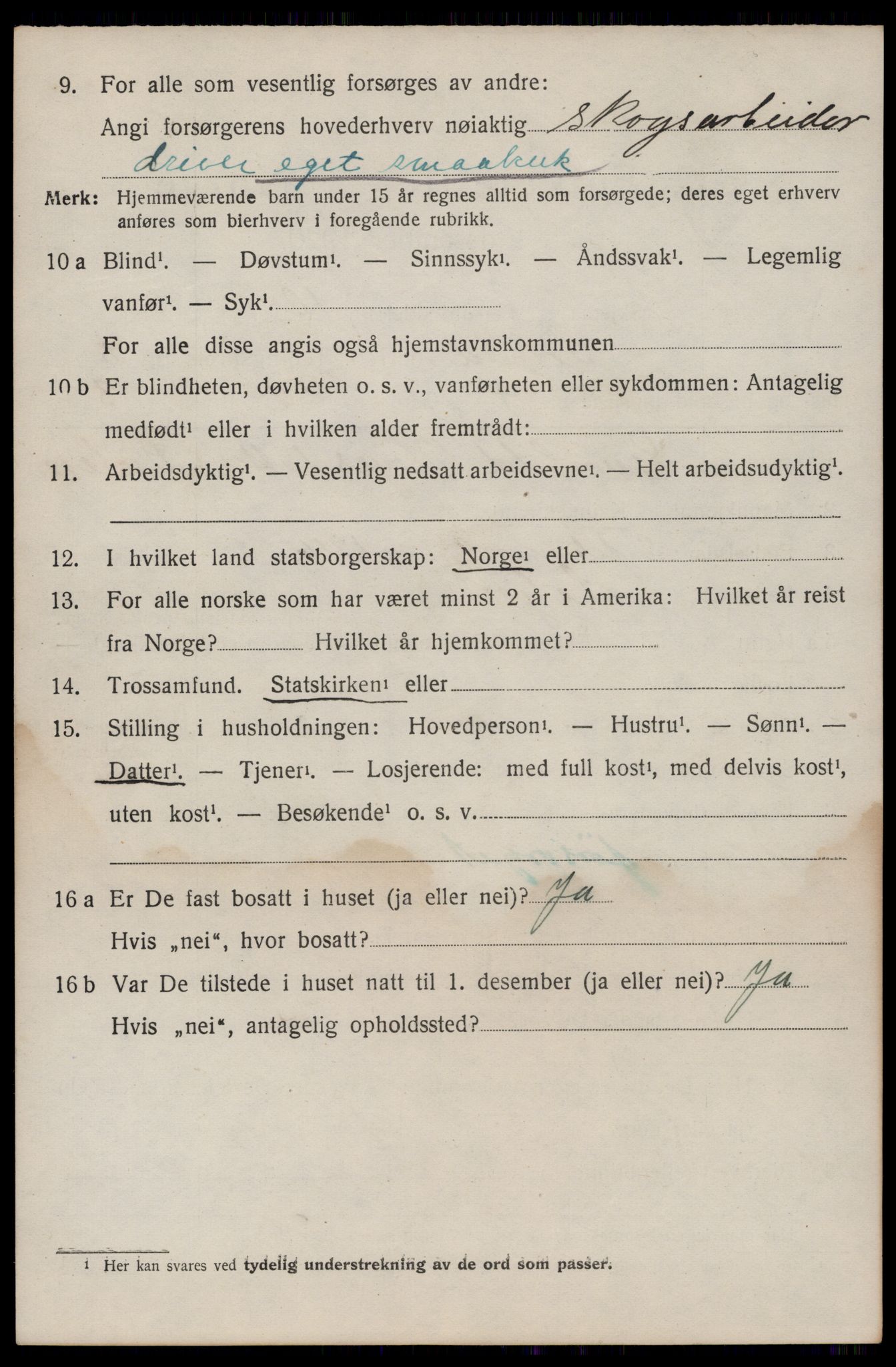 SAKO, 1920 census for Seljord, 1920, p. 3959