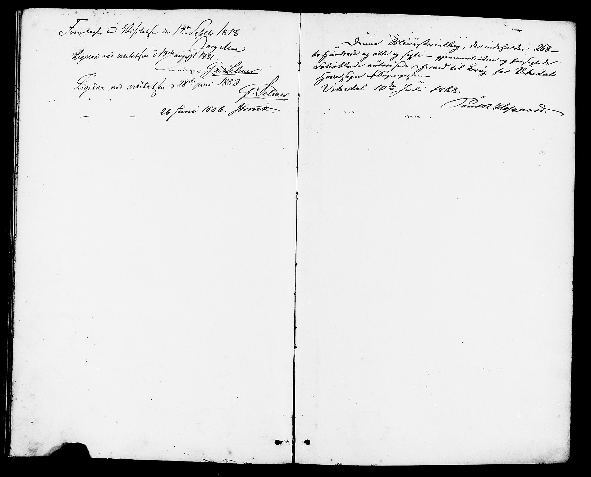Vikedal sokneprestkontor, SAST/A-101840/01/IV: Parish register (official) no. A 7, 1868-1883