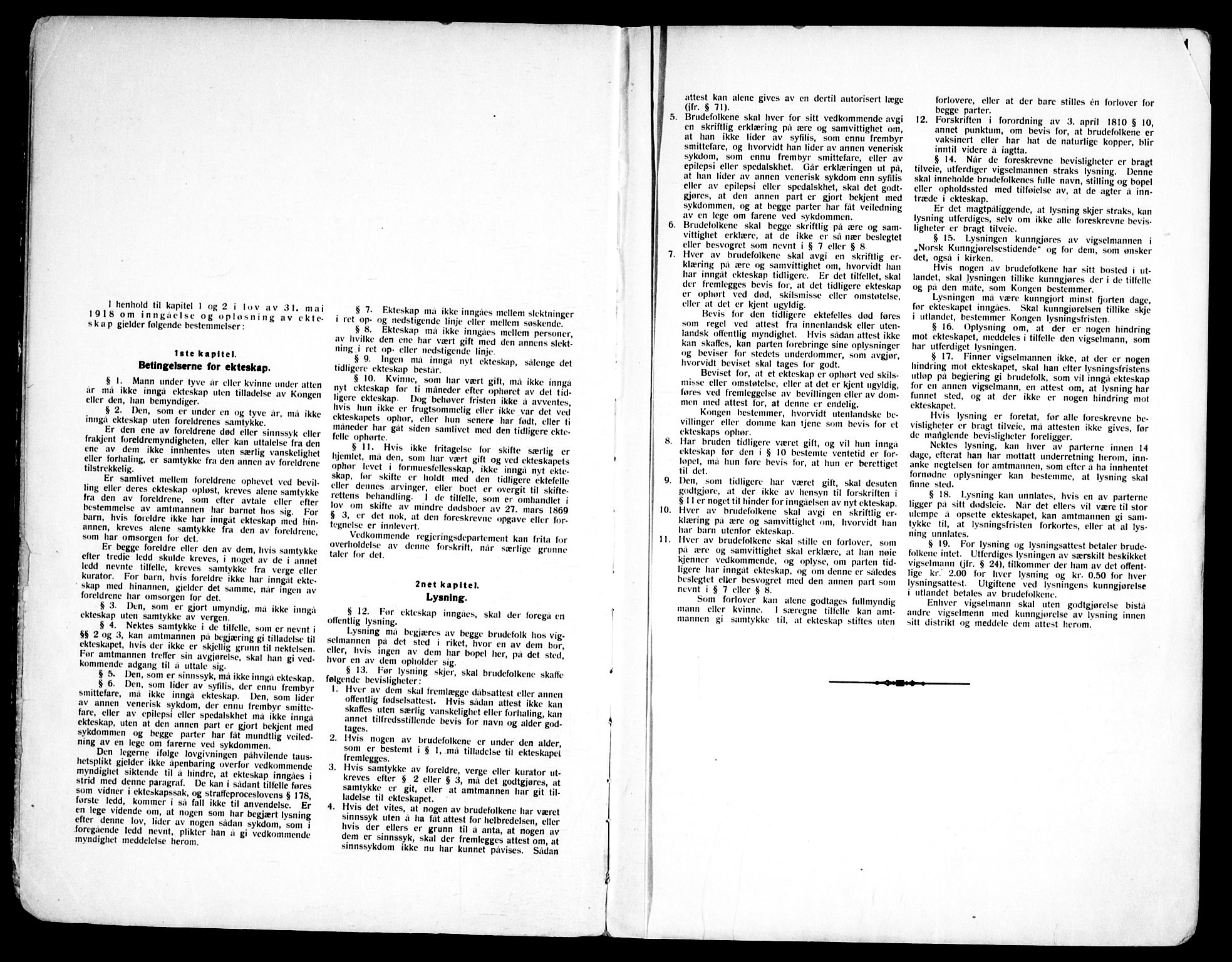 Østre Aker prestekontor Kirkebøker, SAO/A-10840/H/Hb/L0001: Banns register no. II 1, 1919-1951