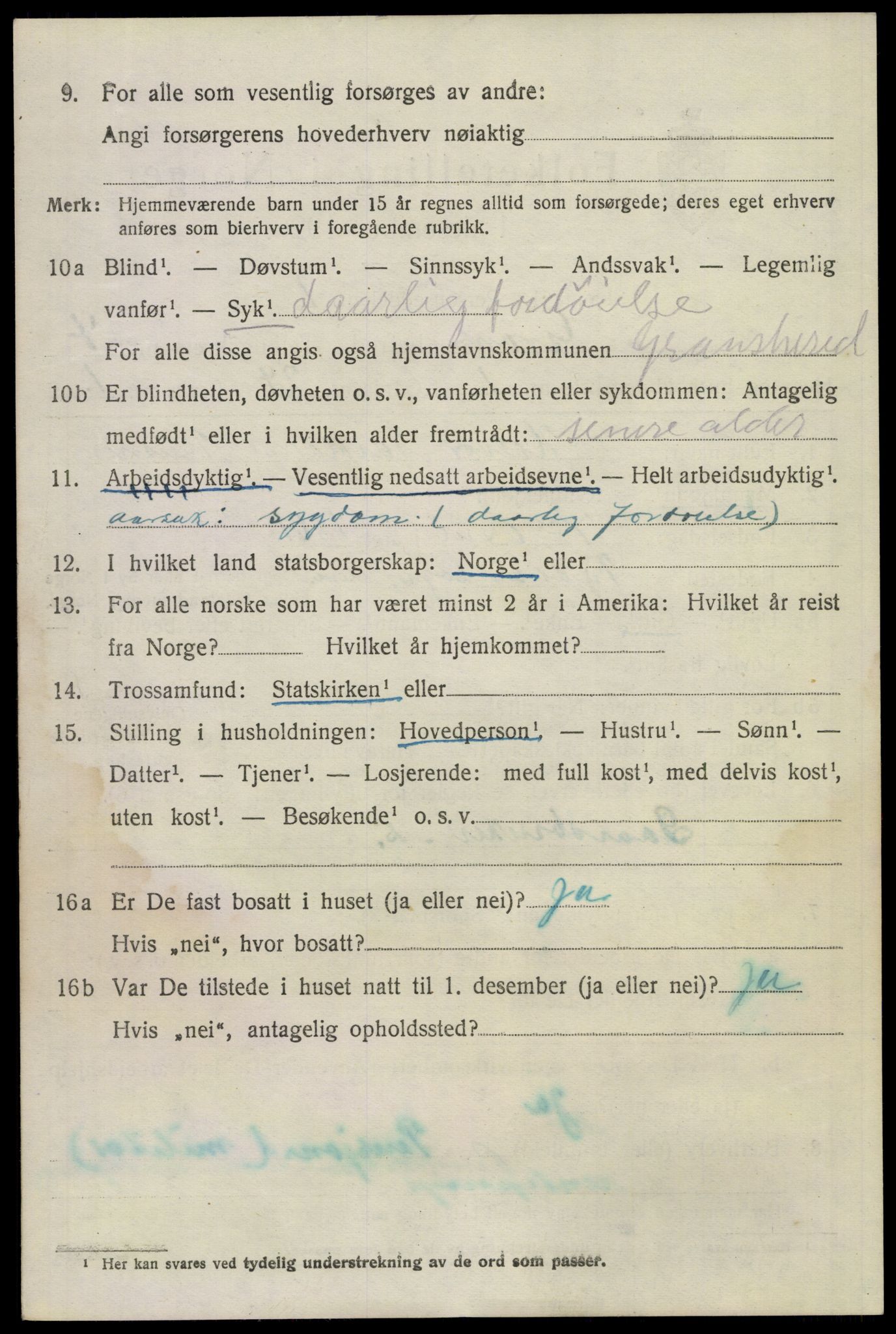 SAKO, 1920 census for Gransherad, 1920, p. 1773