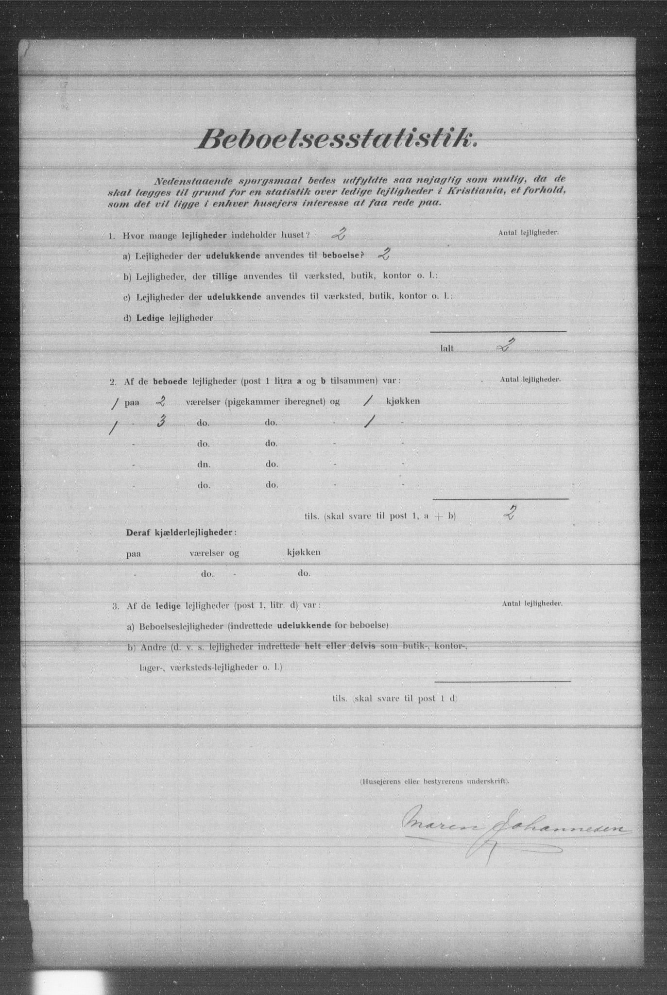 OBA, Municipal Census 1902 for Kristiania, 1902, p. 1328