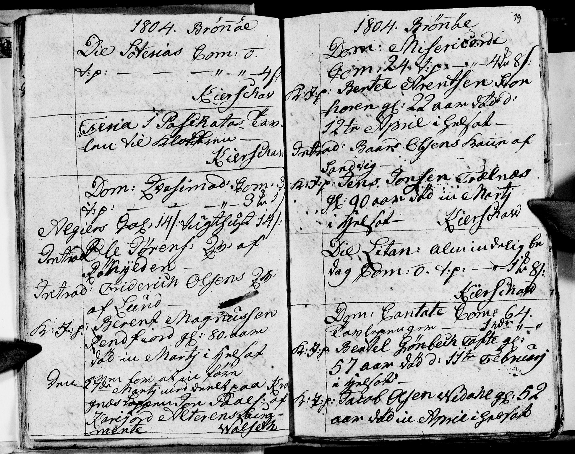 Ministerialprotokoller, klokkerbøker og fødselsregistre - Nordland, AV/SAT-A-1459/813/L0209: Parish register (copy) no. 813C01, 1803-1821, p. 19