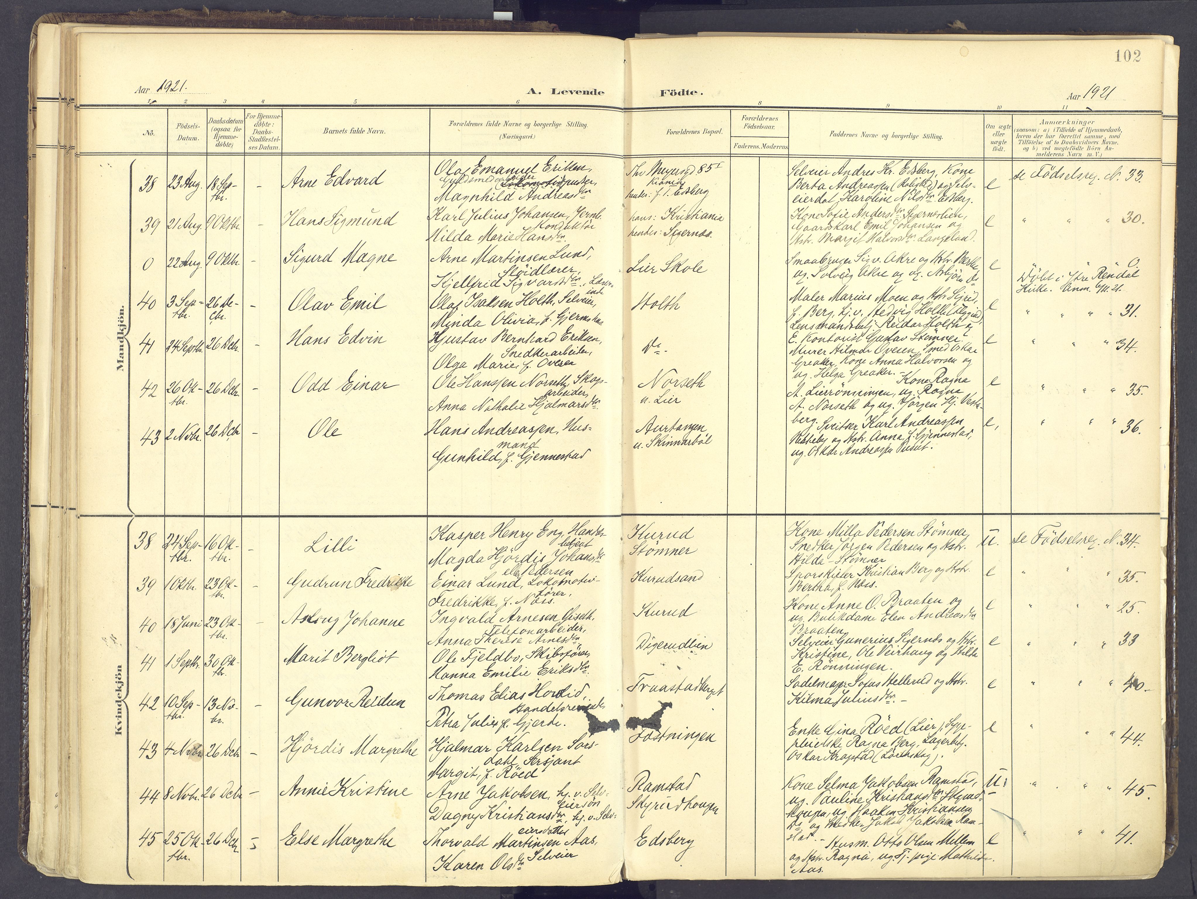 Vinger prestekontor, SAH/PREST-024/H/Ha/Haa/L0017: Parish register (official) no. 17, 1901-1927, p. 102
