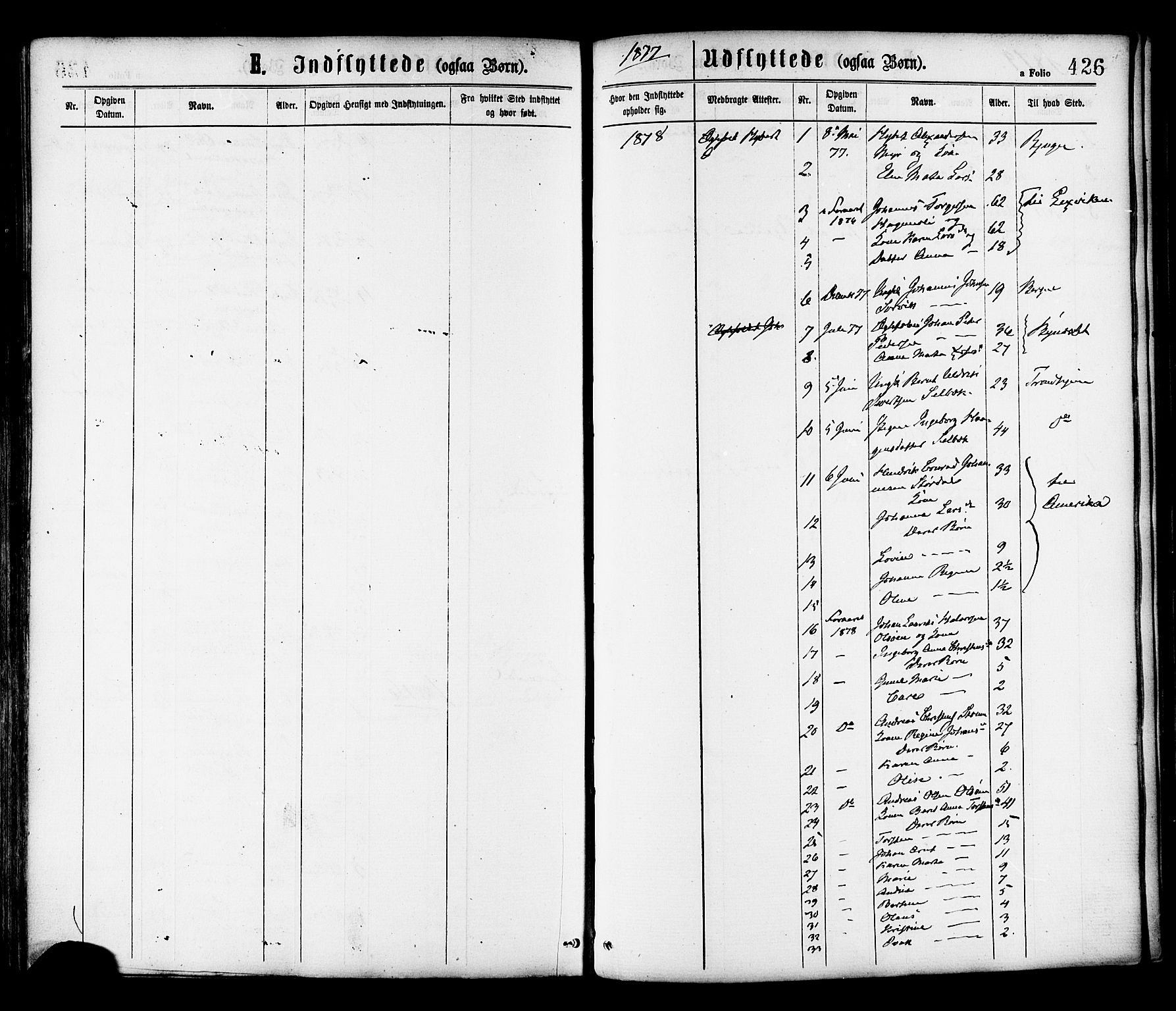 Ministerialprotokoller, klokkerbøker og fødselsregistre - Sør-Trøndelag, AV/SAT-A-1456/646/L0613: Parish register (official) no. 646A11, 1870-1884, p. 426