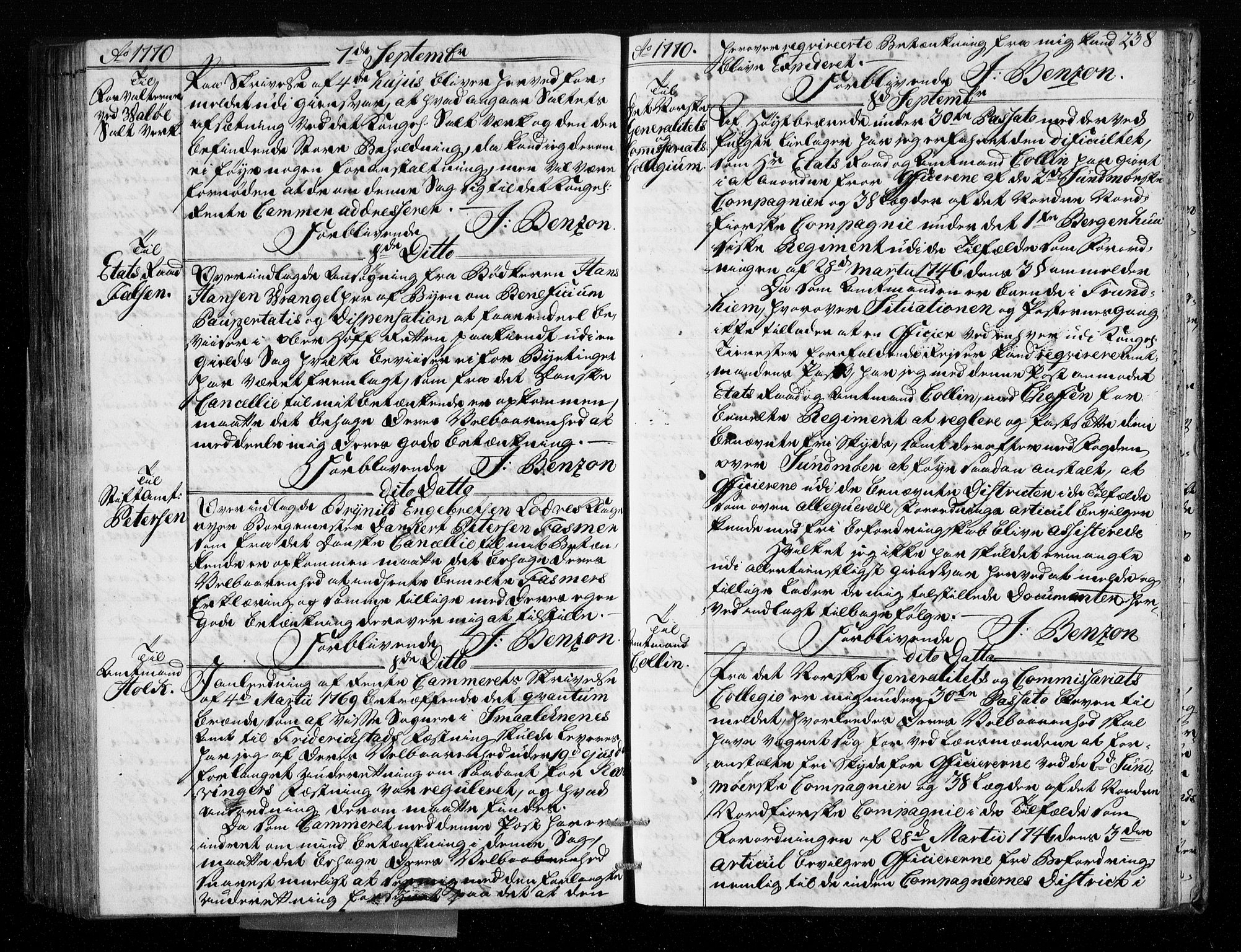 Stattholderembetet 1572-1771, AV/RA-EA-2870/Bf/L0008: Stattholderprotokoll (allmenn kopibok), 1769-1770, p. 237b-238a