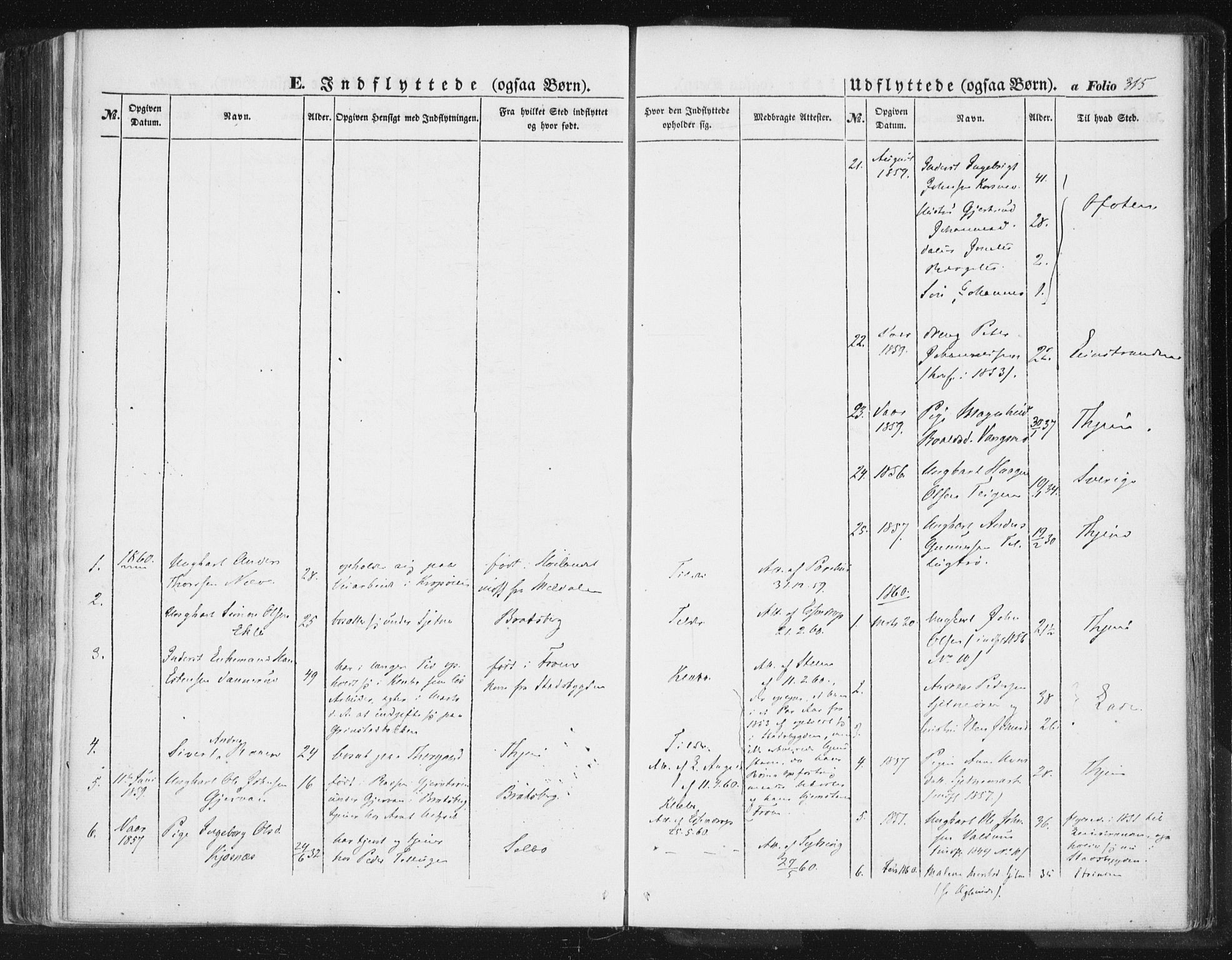 Ministerialprotokoller, klokkerbøker og fødselsregistre - Sør-Trøndelag, SAT/A-1456/618/L0441: Parish register (official) no. 618A05, 1843-1862, p. 315