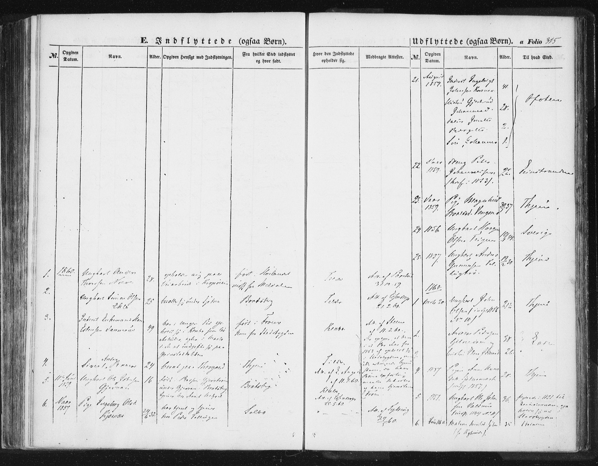 Ministerialprotokoller, klokkerbøker og fødselsregistre - Sør-Trøndelag, AV/SAT-A-1456/618/L0441: Parish register (official) no. 618A05, 1843-1862, p. 315