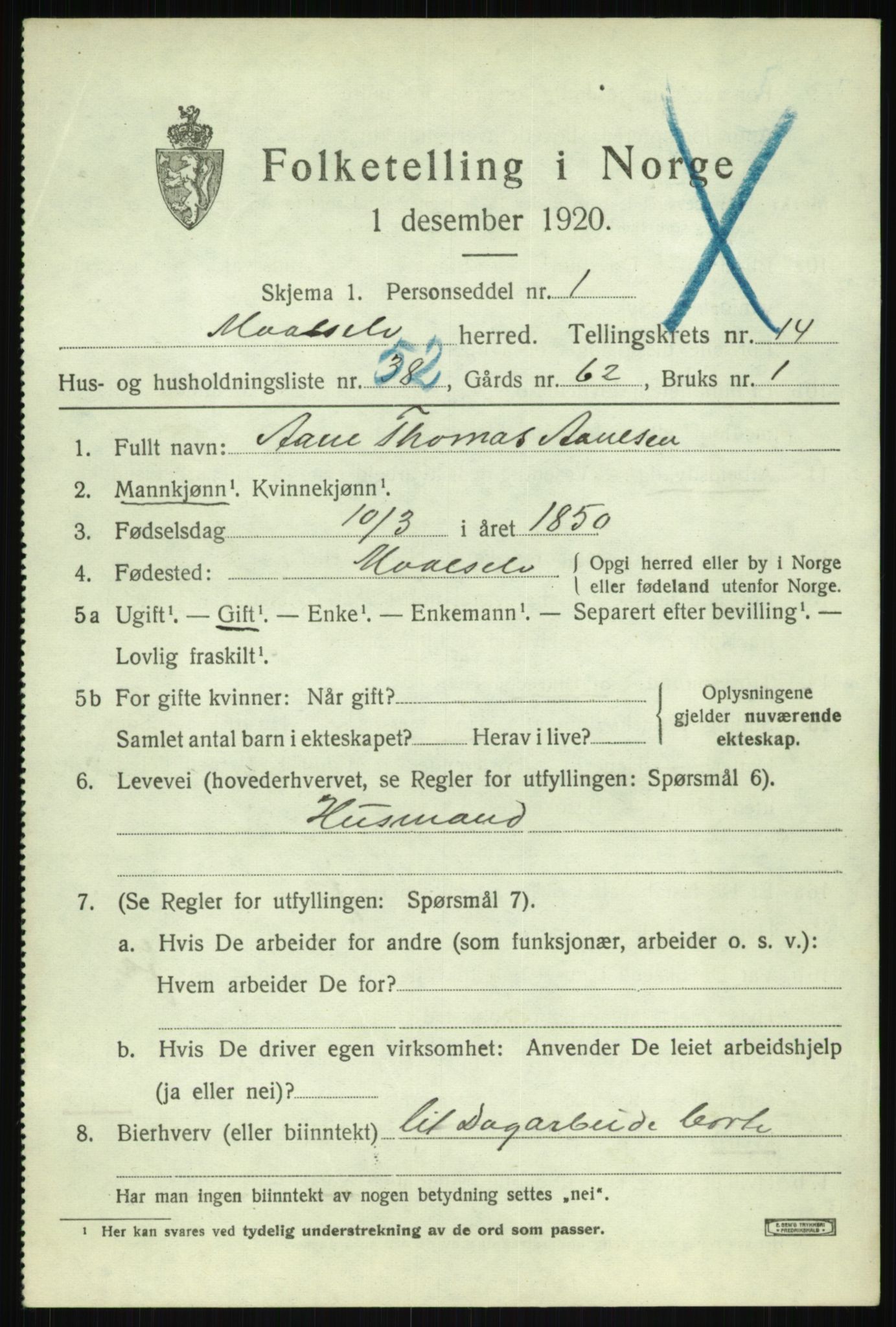 SATØ, 1920 census for Målselv, 1920, p. 7609