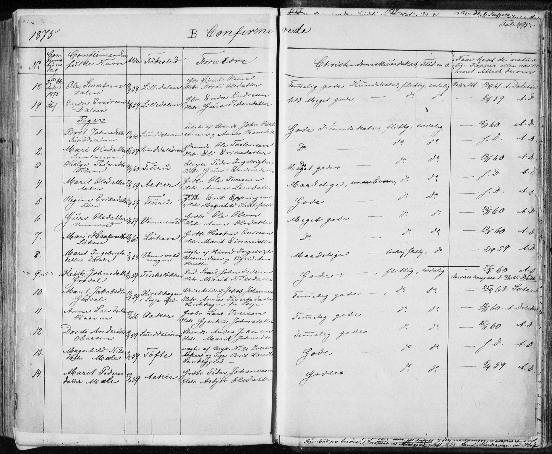 Ministerialprotokoller, klokkerbøker og fødselsregistre - Møre og Romsdal, SAT/A-1454/590/L1013: Parish register (official) no. 590A05, 1847-1877, p. 495c