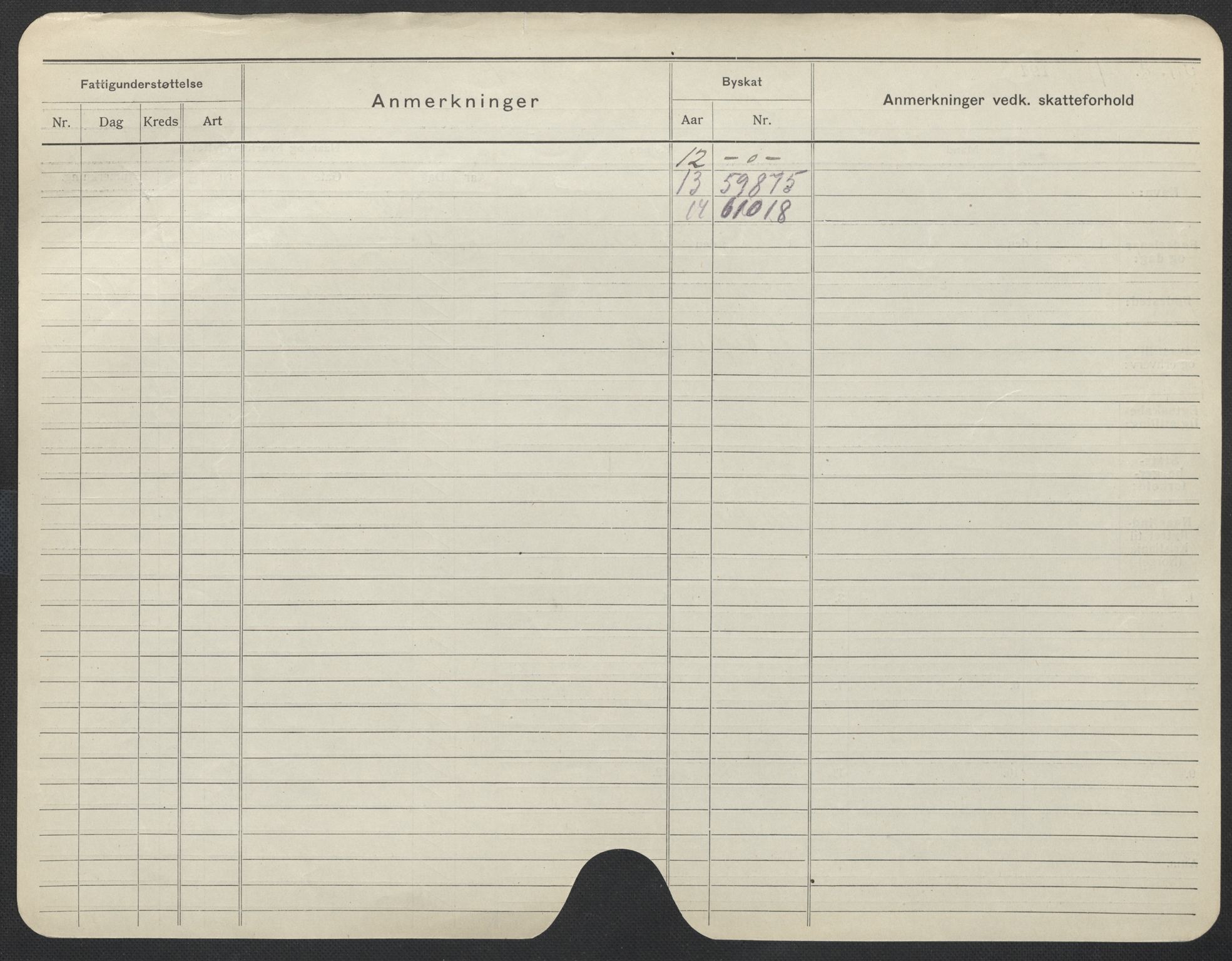 Oslo folkeregister, Registerkort, SAO/A-11715/F/Fa/Fac/L0012: Kvinner, 1906-1914, p. 1050b