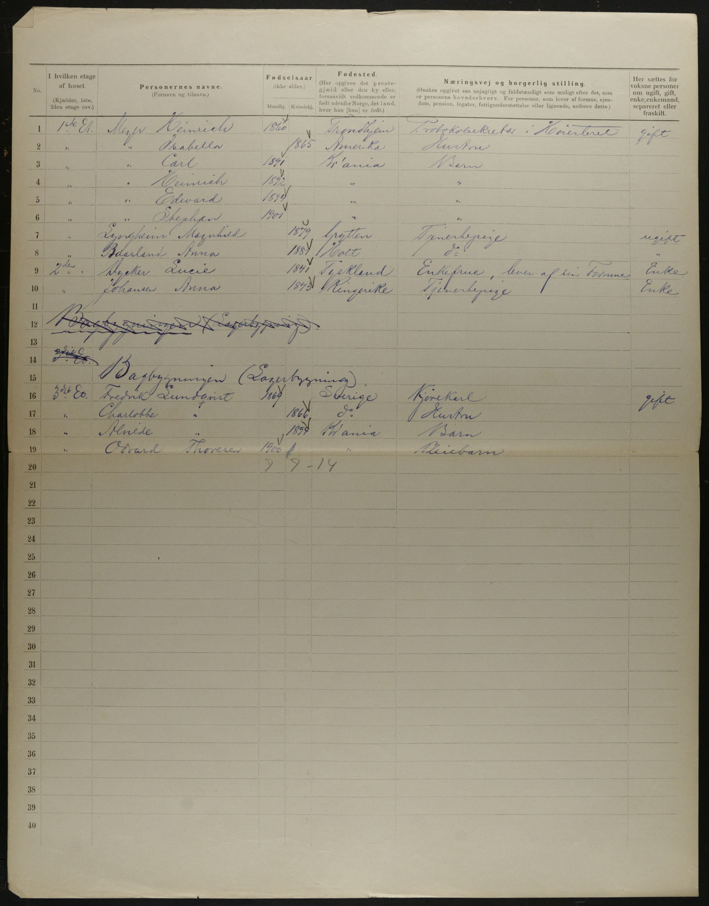 OBA, Municipal Census 1901 for Kristiania, 1901, p. 15675