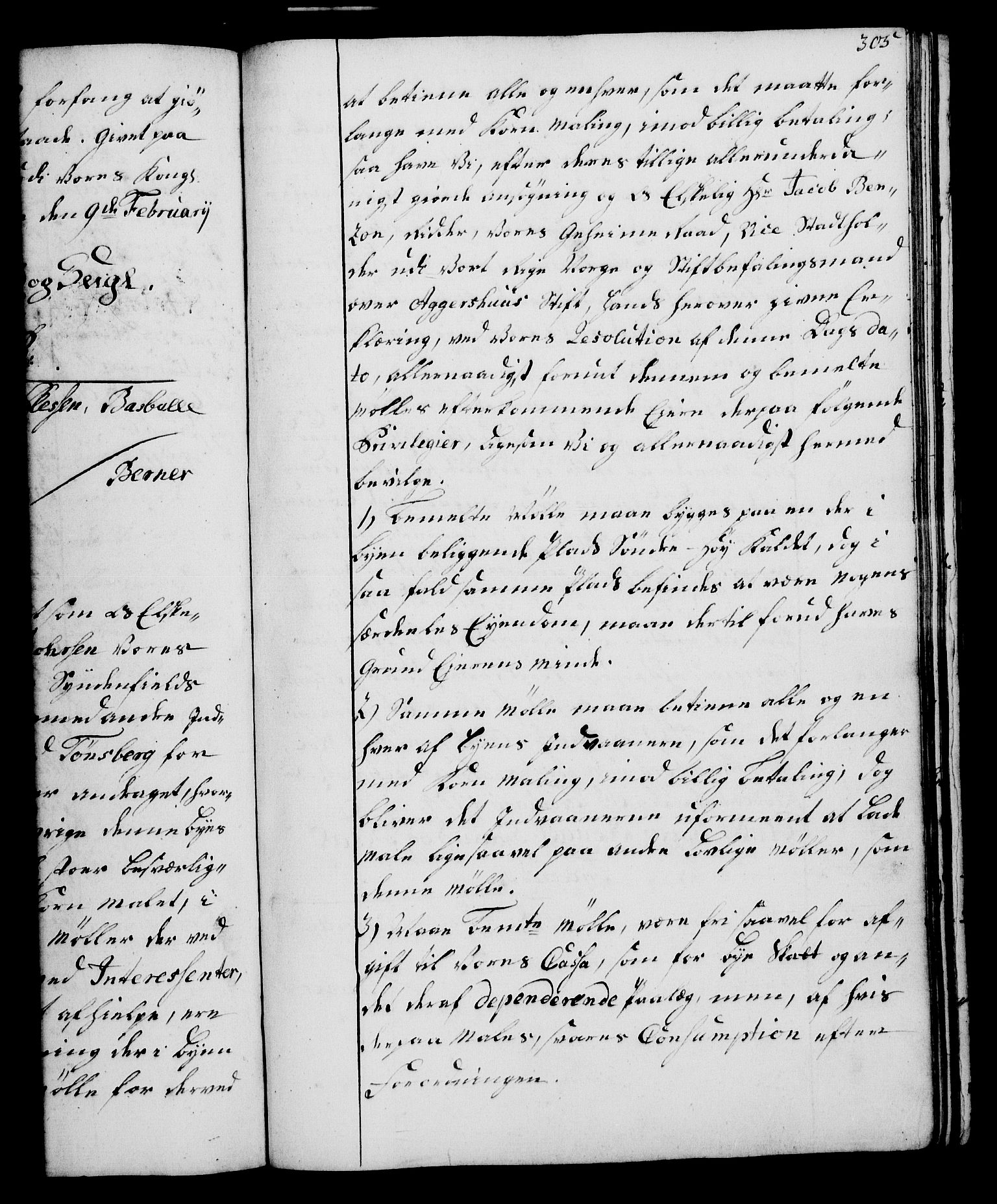 Rentekammeret, Kammerkanselliet, AV/RA-EA-3111/G/Gg/Gga/L0006: Norsk ekspedisjonsprotokoll med register (merket RK 53.6), 1749-1759, p. 305