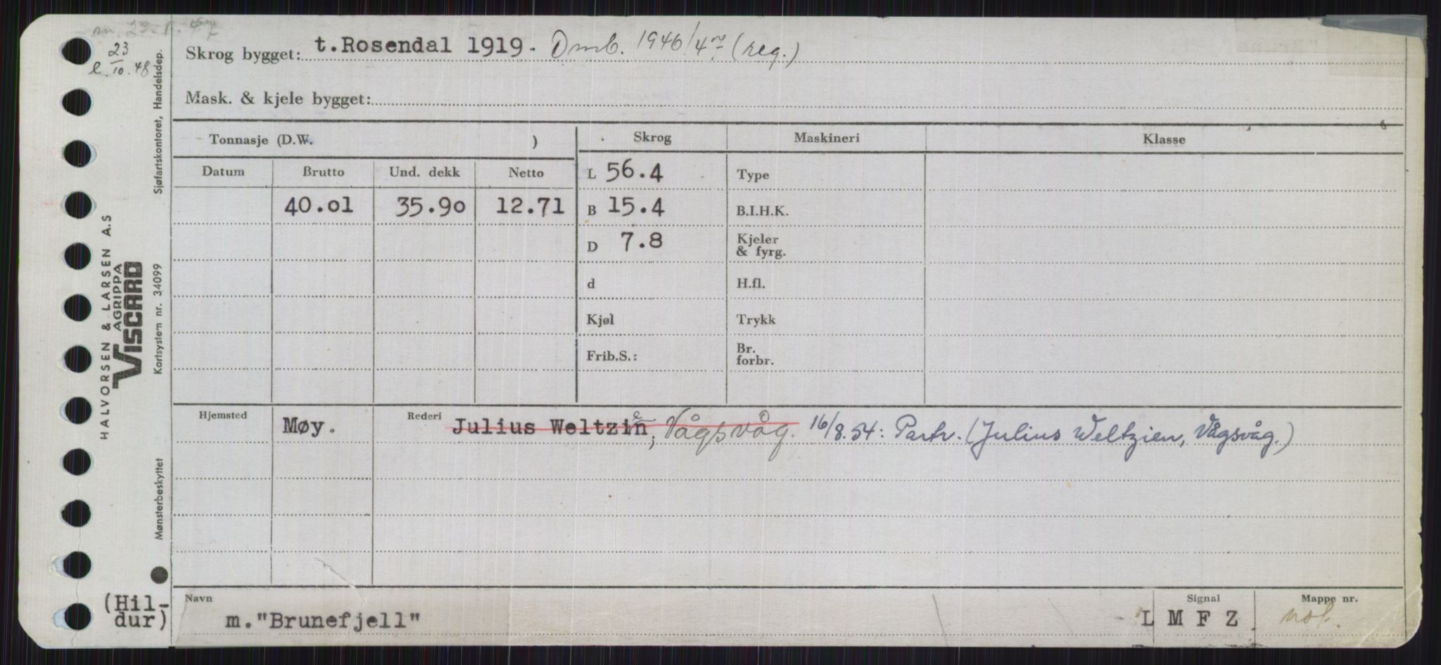 Sjøfartsdirektoratet med forløpere, Skipsmålingen, RA/S-1627/H/Ha/L0001/0002: Fartøy, A-Eig / Fartøy Bjør-Eig, p. 343