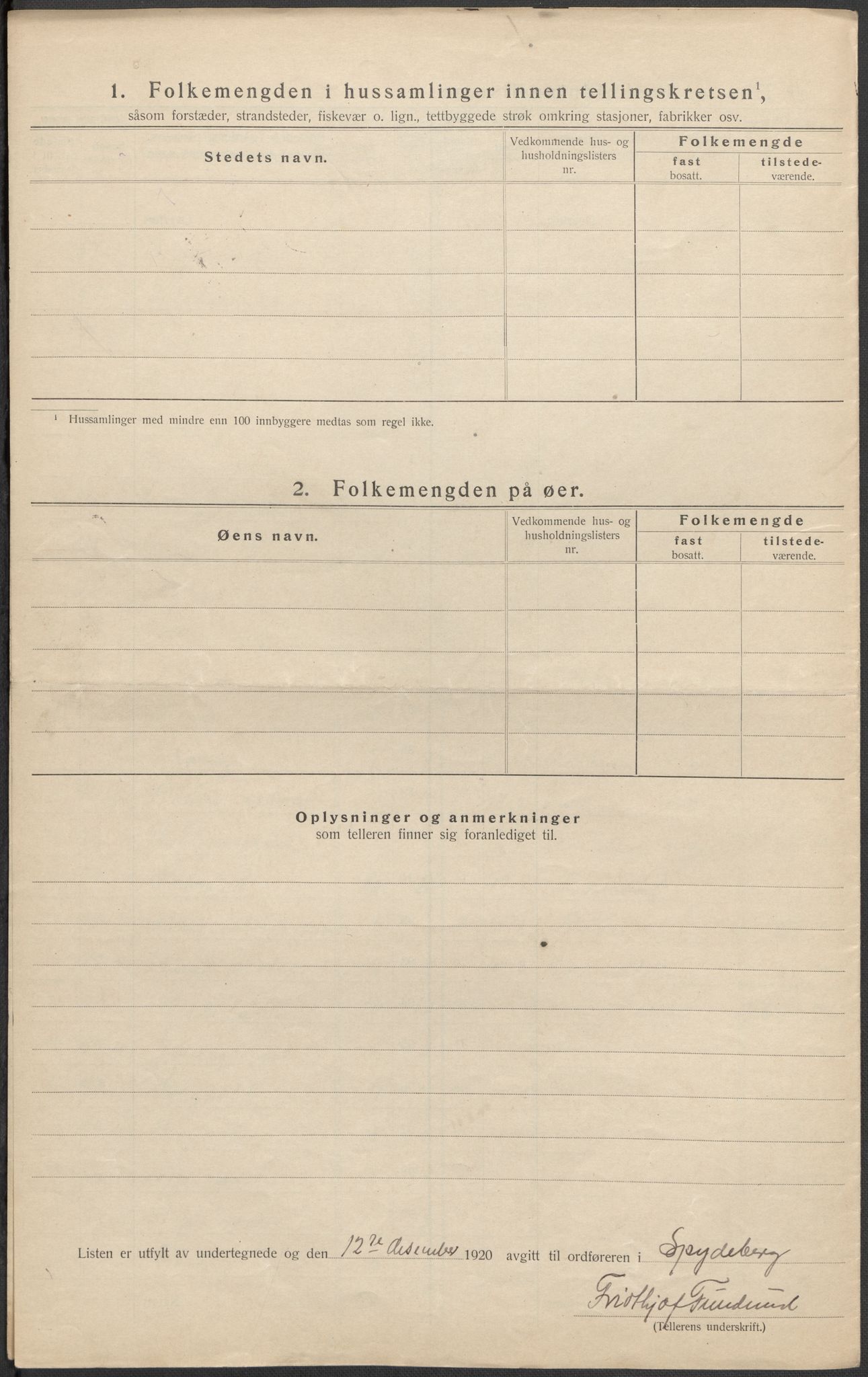 SAO, 1920 census for Spydeberg, 1920, p. 18