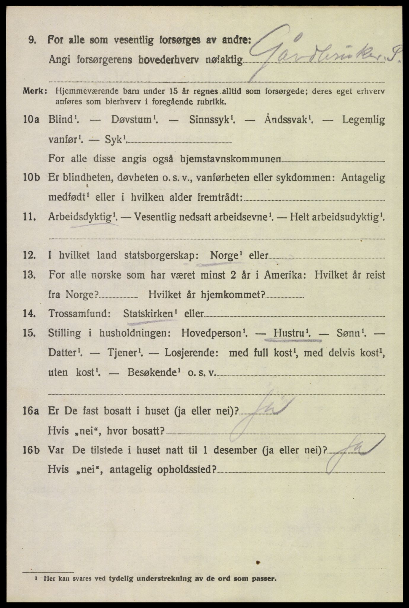 SAH, 1920 census for Åsnes, 1920, p. 4357