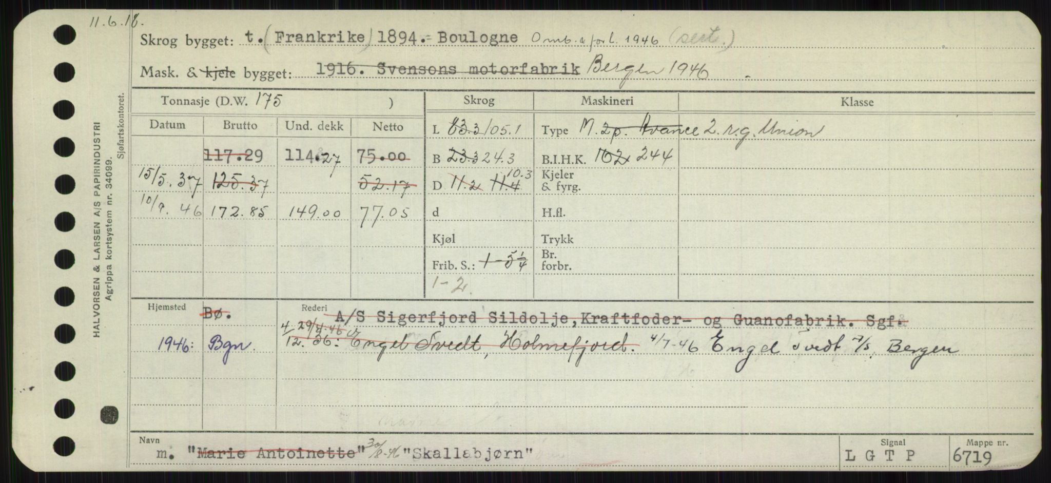 Sjøfartsdirektoratet med forløpere, Skipsmålingen, RA/S-1627/H/Hb/L0004: Fartøy, O-S, p. 359