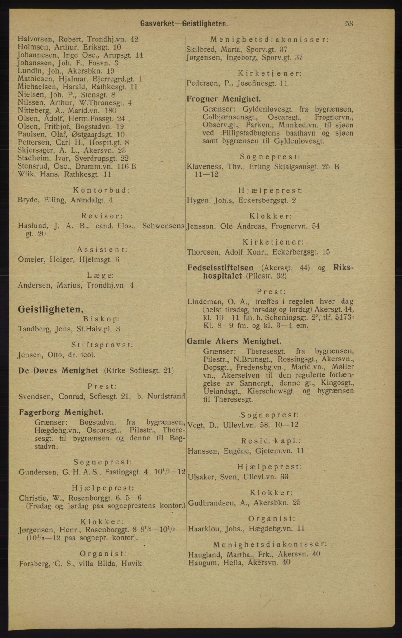 Kristiania/Oslo adressebok, PUBL/-, 1913, p. 55