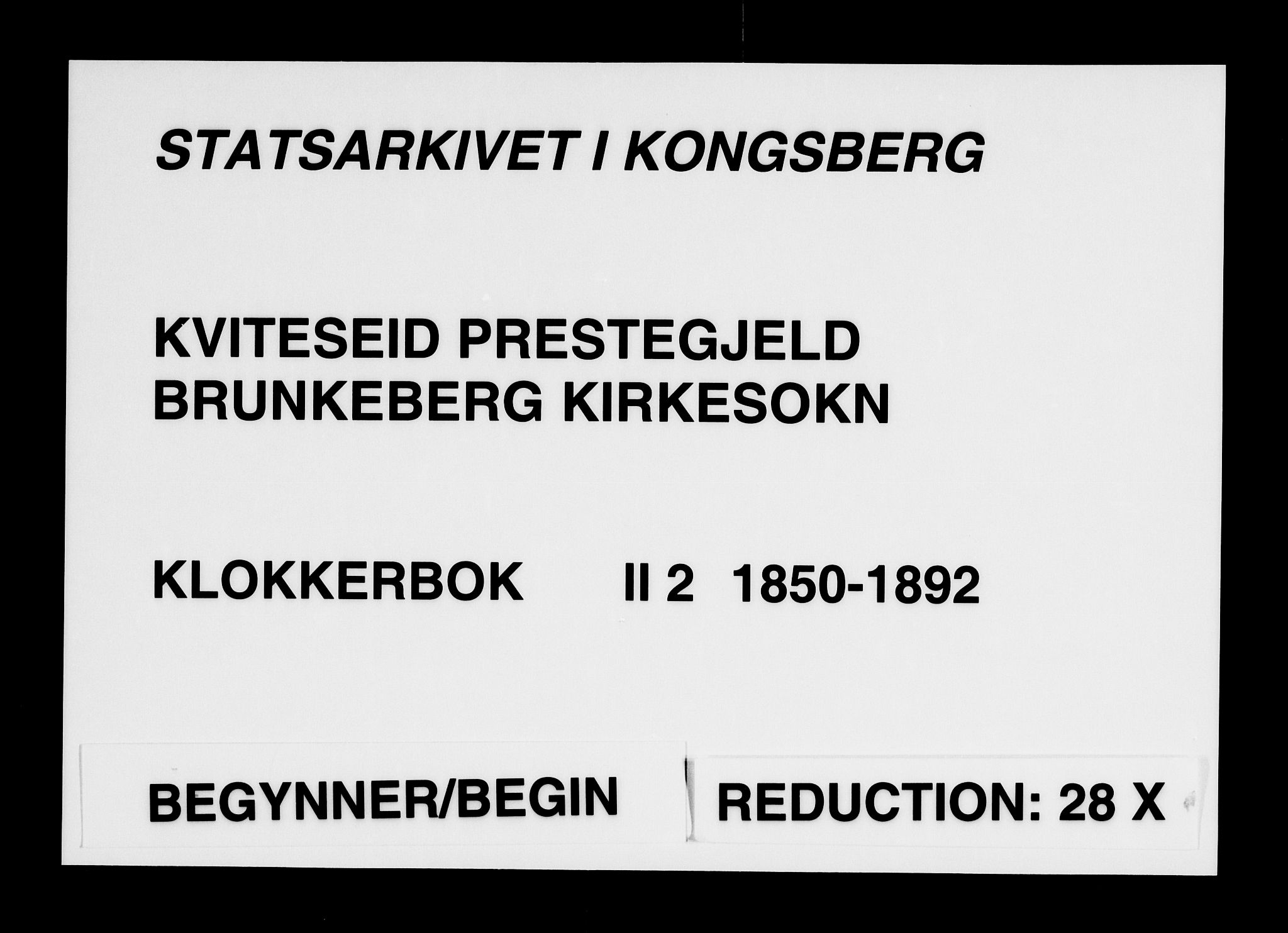 Kviteseid kirkebøker, AV/SAKO-A-276/G/Gb/L0002: Parish register (copy) no. II 2, 1850-1892