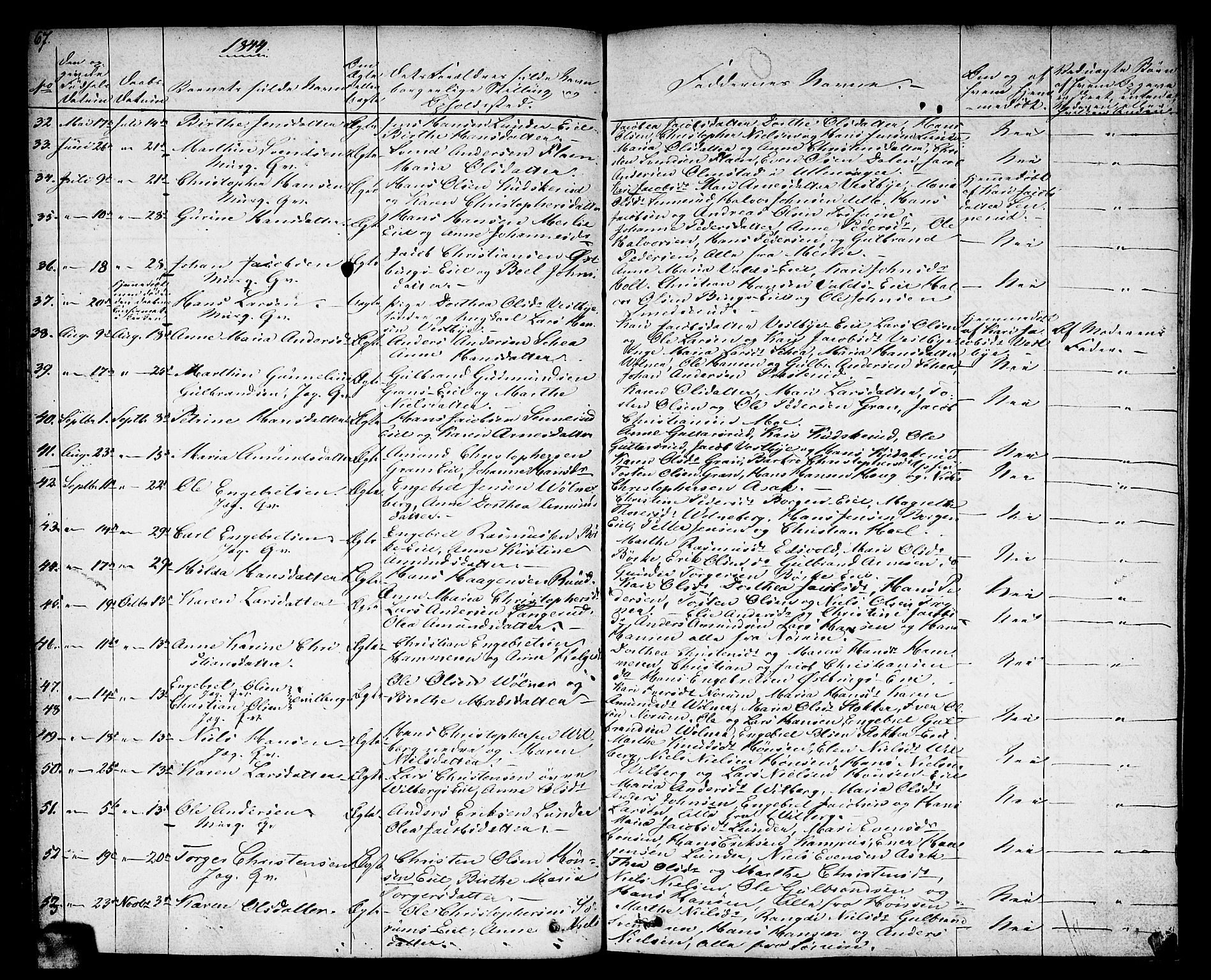 Sørum prestekontor Kirkebøker, AV/SAO-A-10303/F/Fa/L0004: Parish register (official) no. I 4, 1829-1845, p. 67