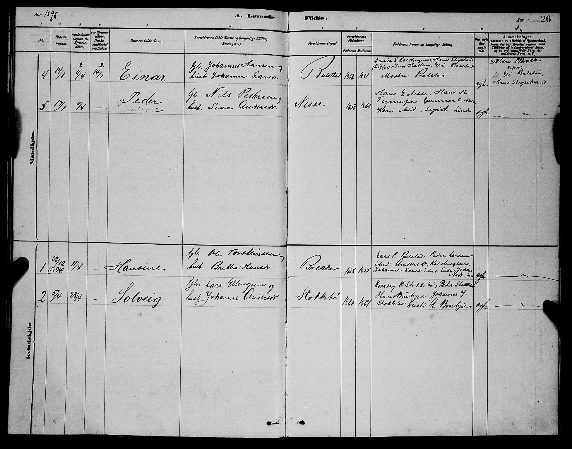 Balestrand sokneprestembete, AV/SAB-A-79601/H/Hab/Habc/L0002: Parish register (copy) no. C 2, 1878-1895, p. 26