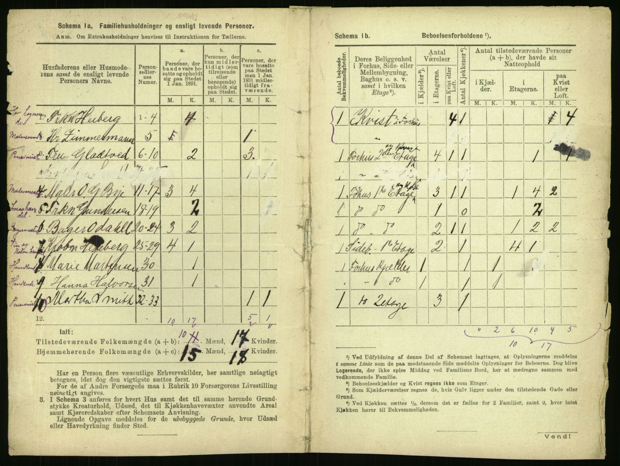 RA, 1891 census for 0301 Kristiania, 1891, p. 32989