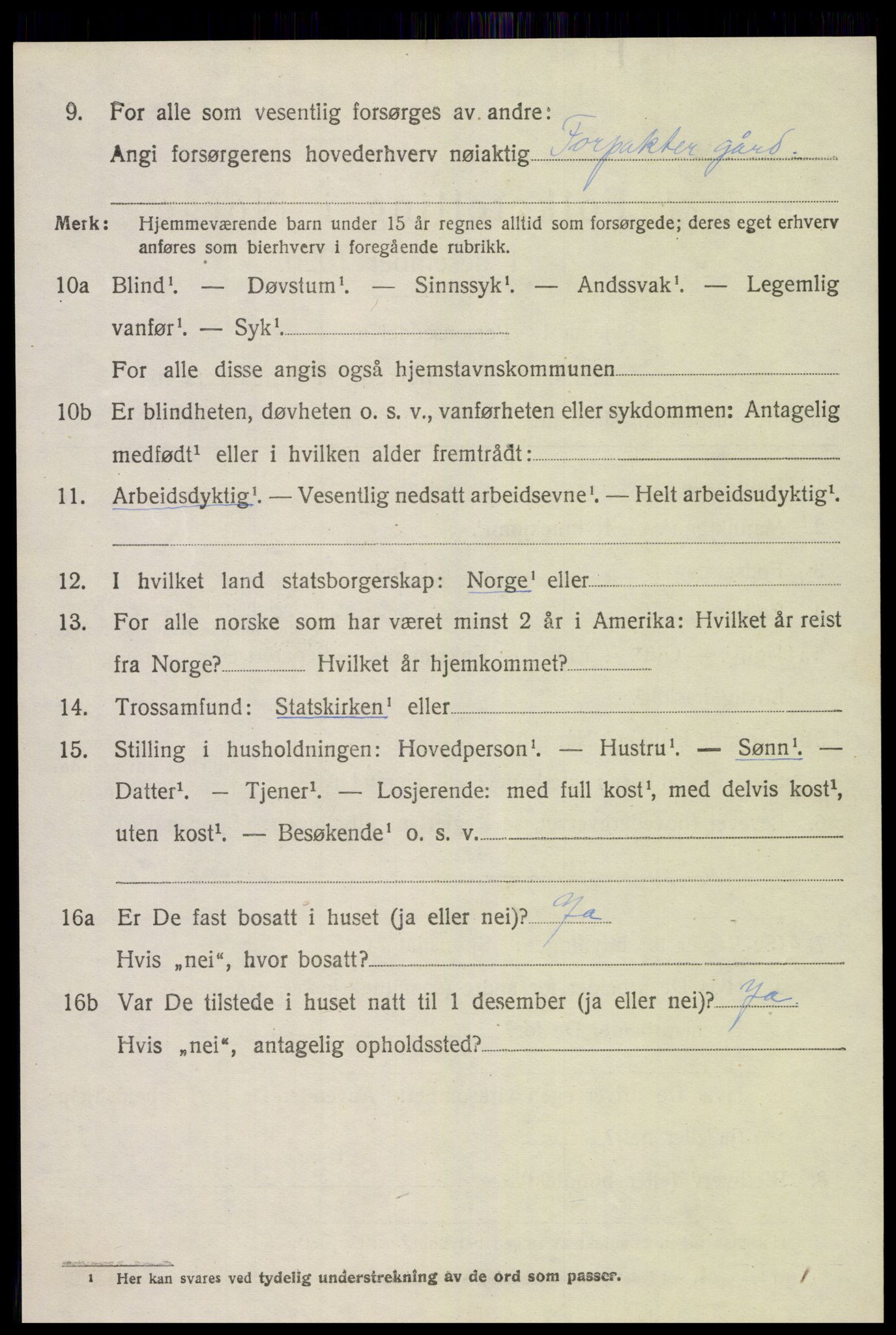 SAK, 1920 census for Landvik, 1920, p. 4031