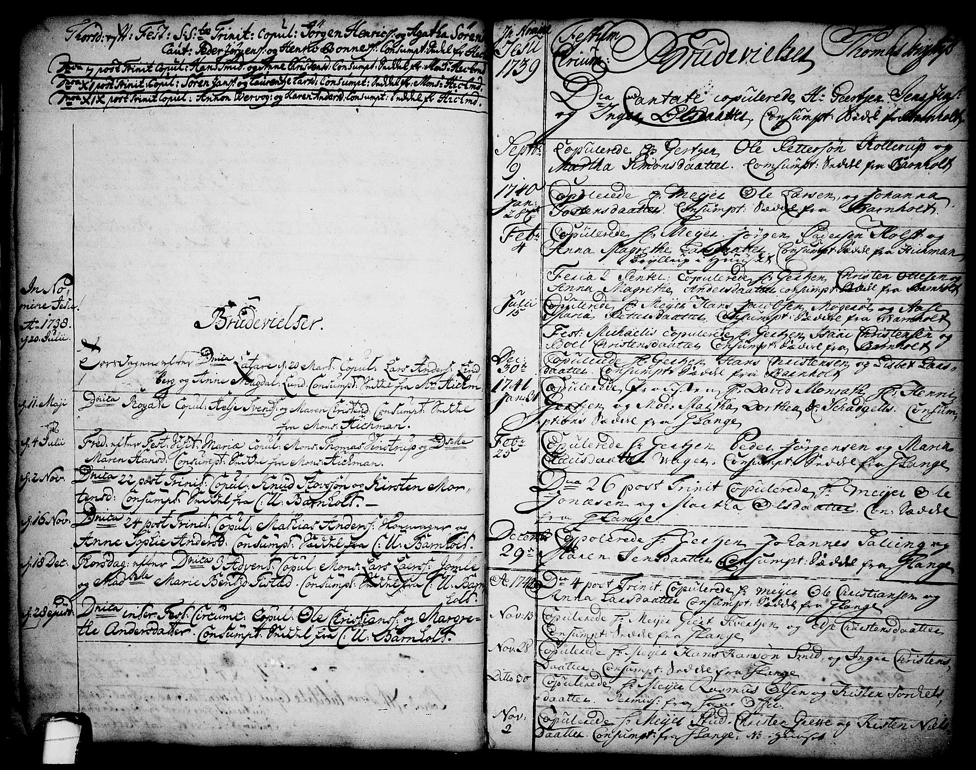 Brevik kirkebøker, SAKO/A-255/F/Fa/L0002: Parish register (official) no. 2, 1720-1764, p. 15