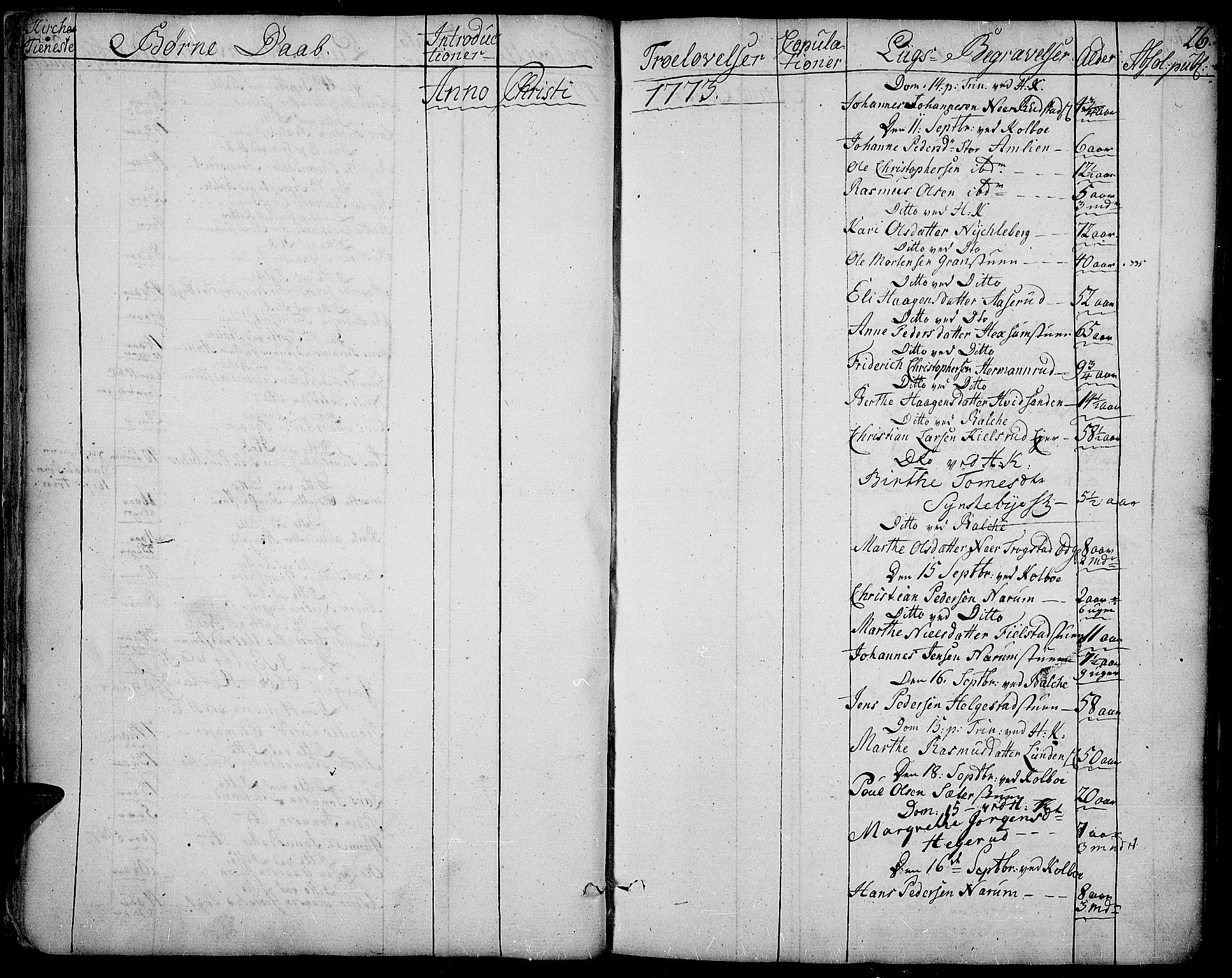 Toten prestekontor, AV/SAH-PREST-102/H/Ha/Haa/L0006: Parish register (official) no. 6, 1773-1793, p. 26