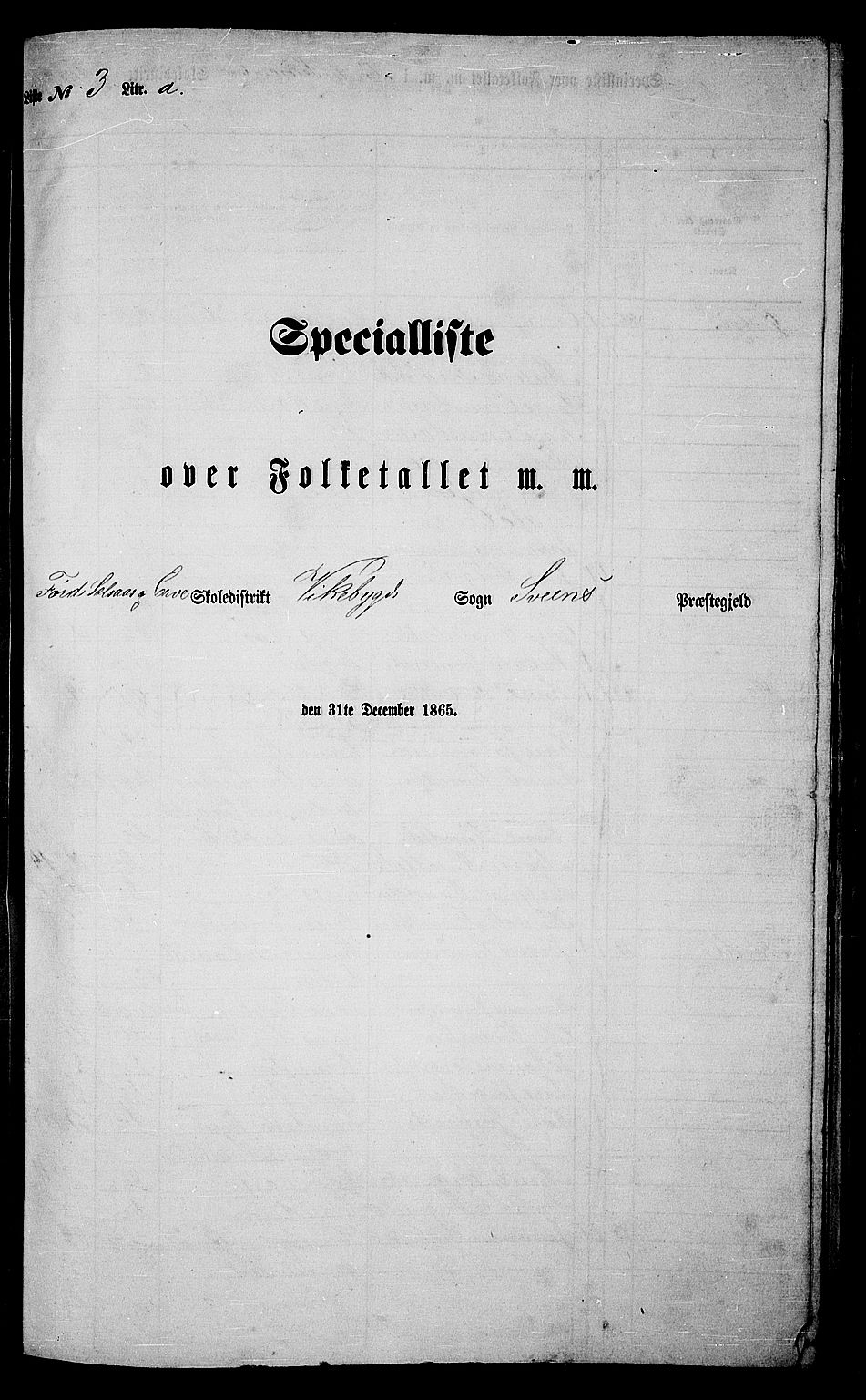 RA, 1865 census for Sveio, 1865, p. 53