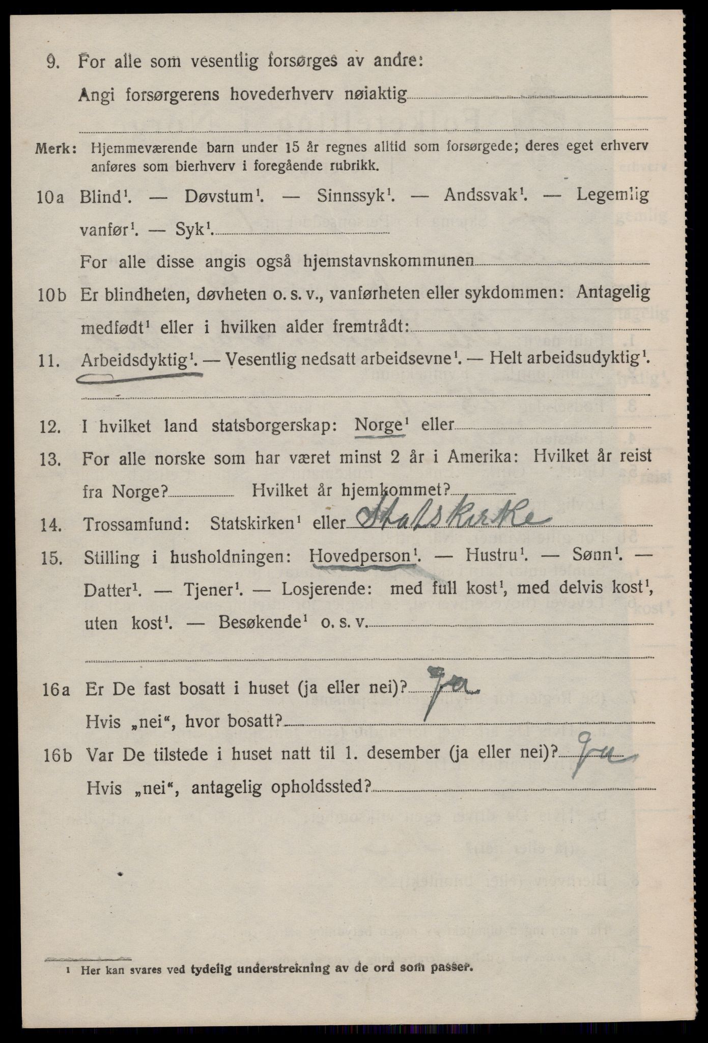 SAKO, 1920 census for Tinn, 1920, p. 2745