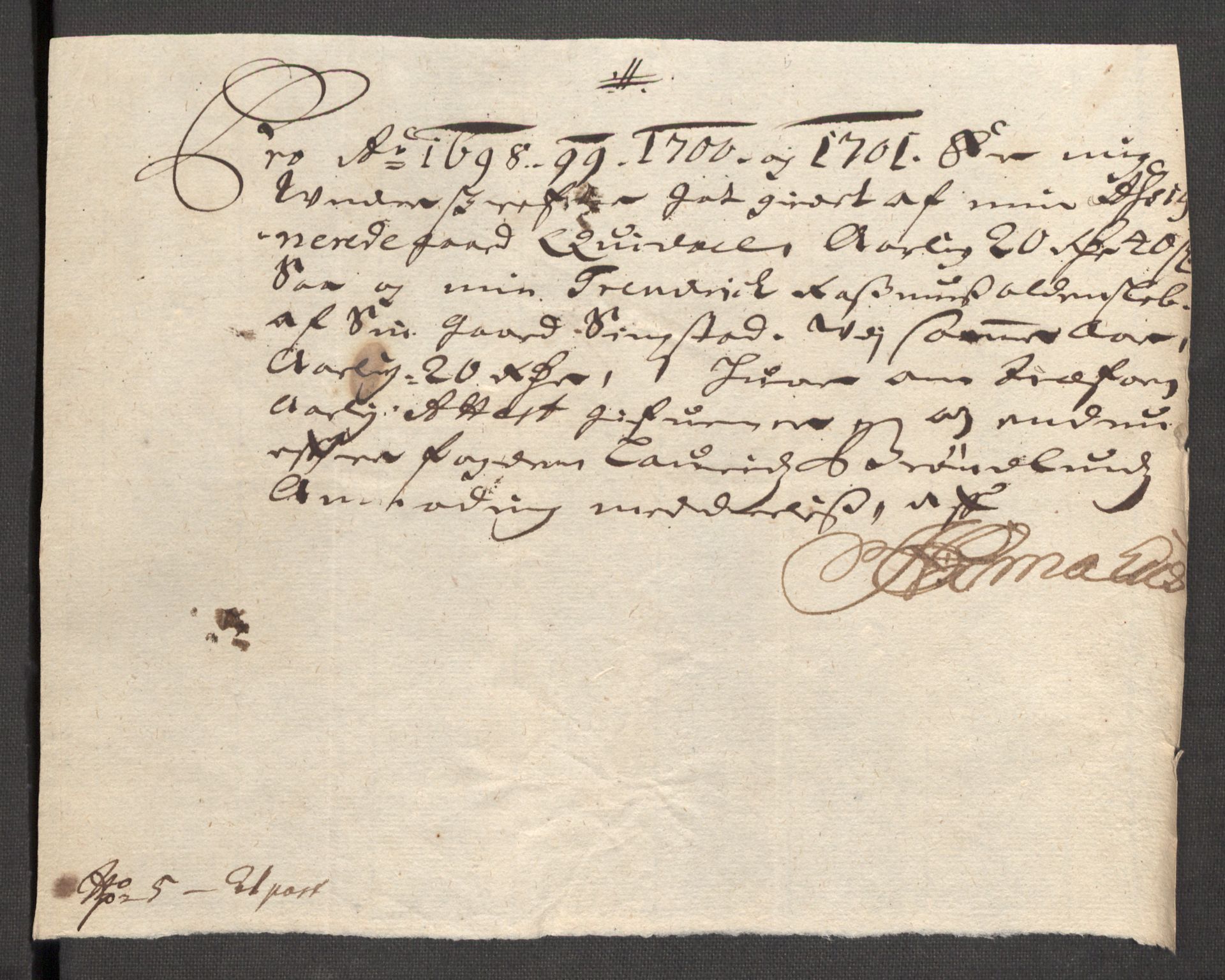 Rentekammeret inntil 1814, Reviderte regnskaper, Fogderegnskap, AV/RA-EA-4092/R57/L3854: Fogderegnskap Fosen, 1700-1701, p. 422