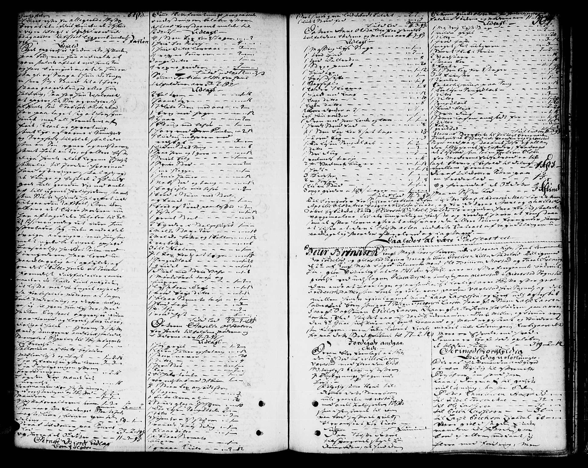 Nedenes sorenskriveri før 1824, SAK/1221-0007/H/Hc/L0024: Skifteprotokoll med register nr 18a, 1749-1755, p. 303b-304a