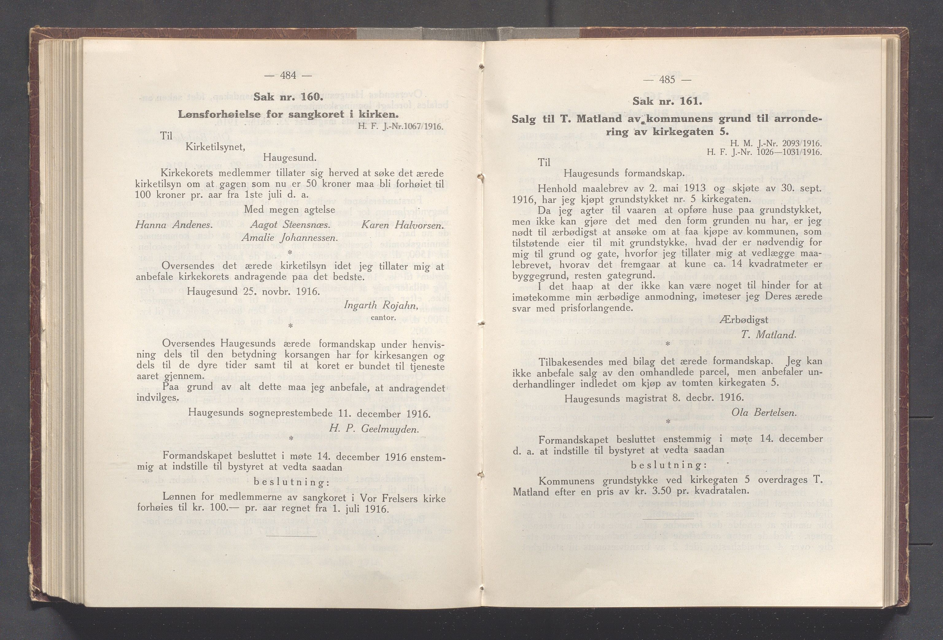 Haugesund kommune - Formannskapet og Bystyret, IKAR/A-740/A/Abb/L0002: Bystyreforhandlinger, 1908-1917, p. 910